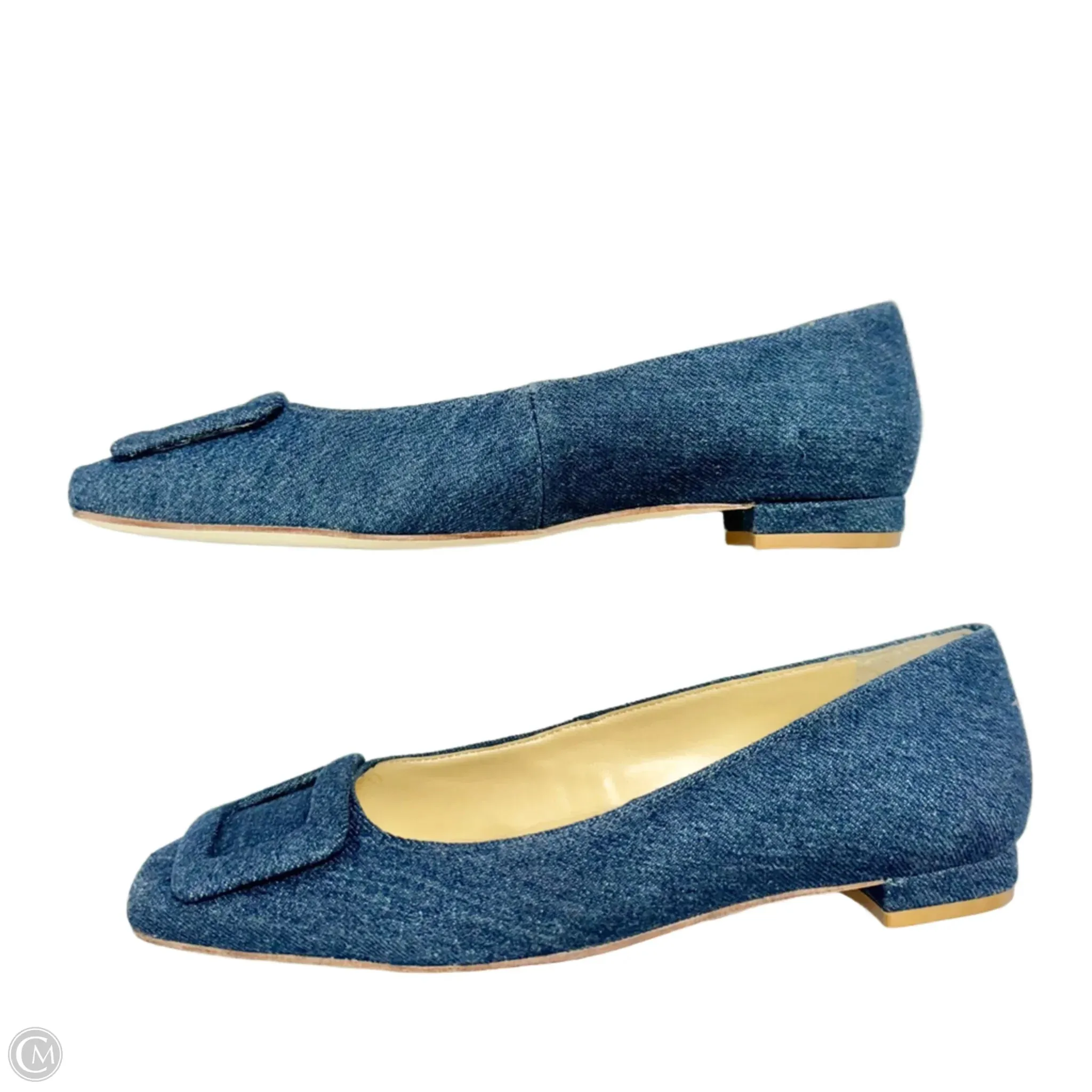 Shoes Flats By Talbots In Blue Denim, Size: 6.5