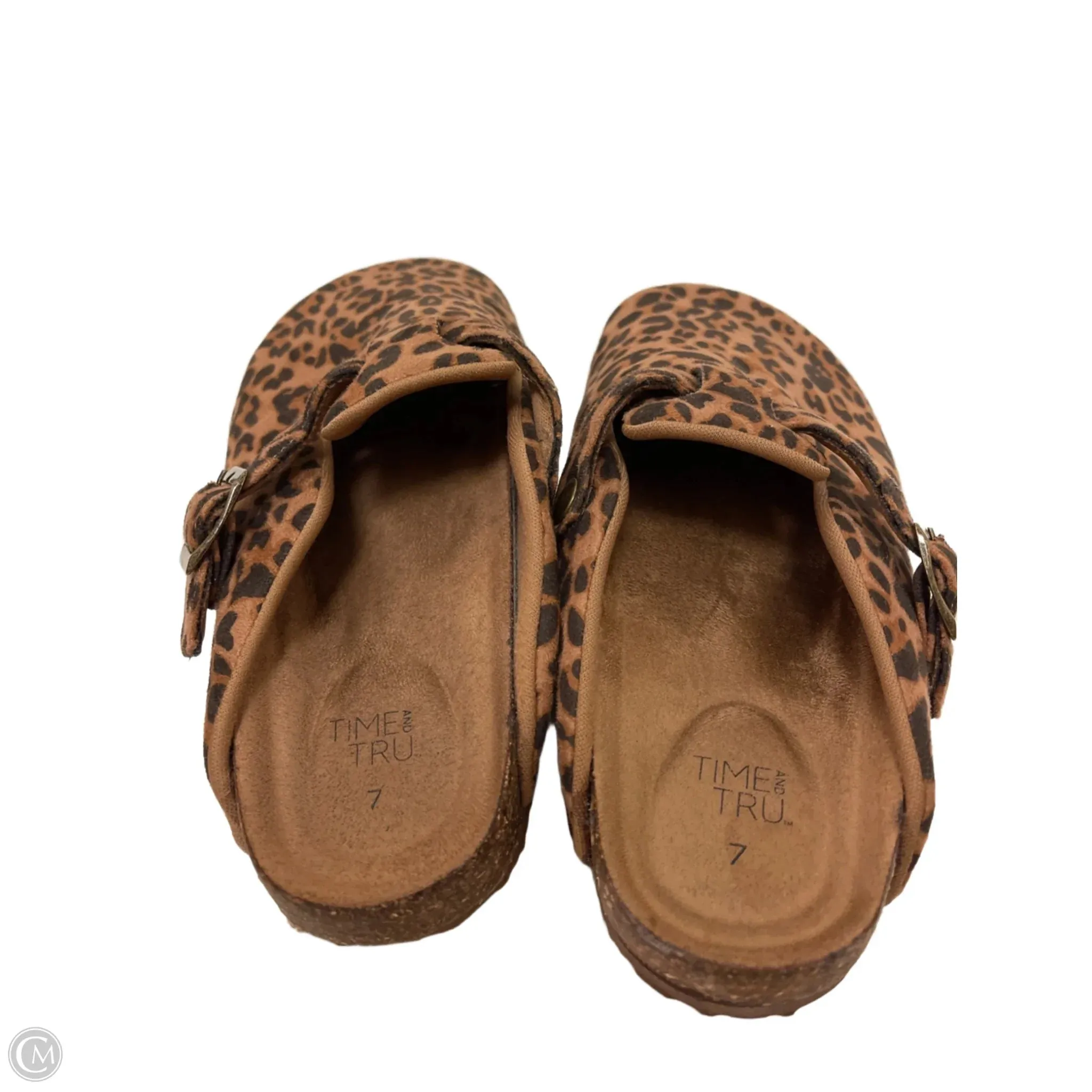 Shoes Flats By Time And Tru In Animal Print, Size: 7