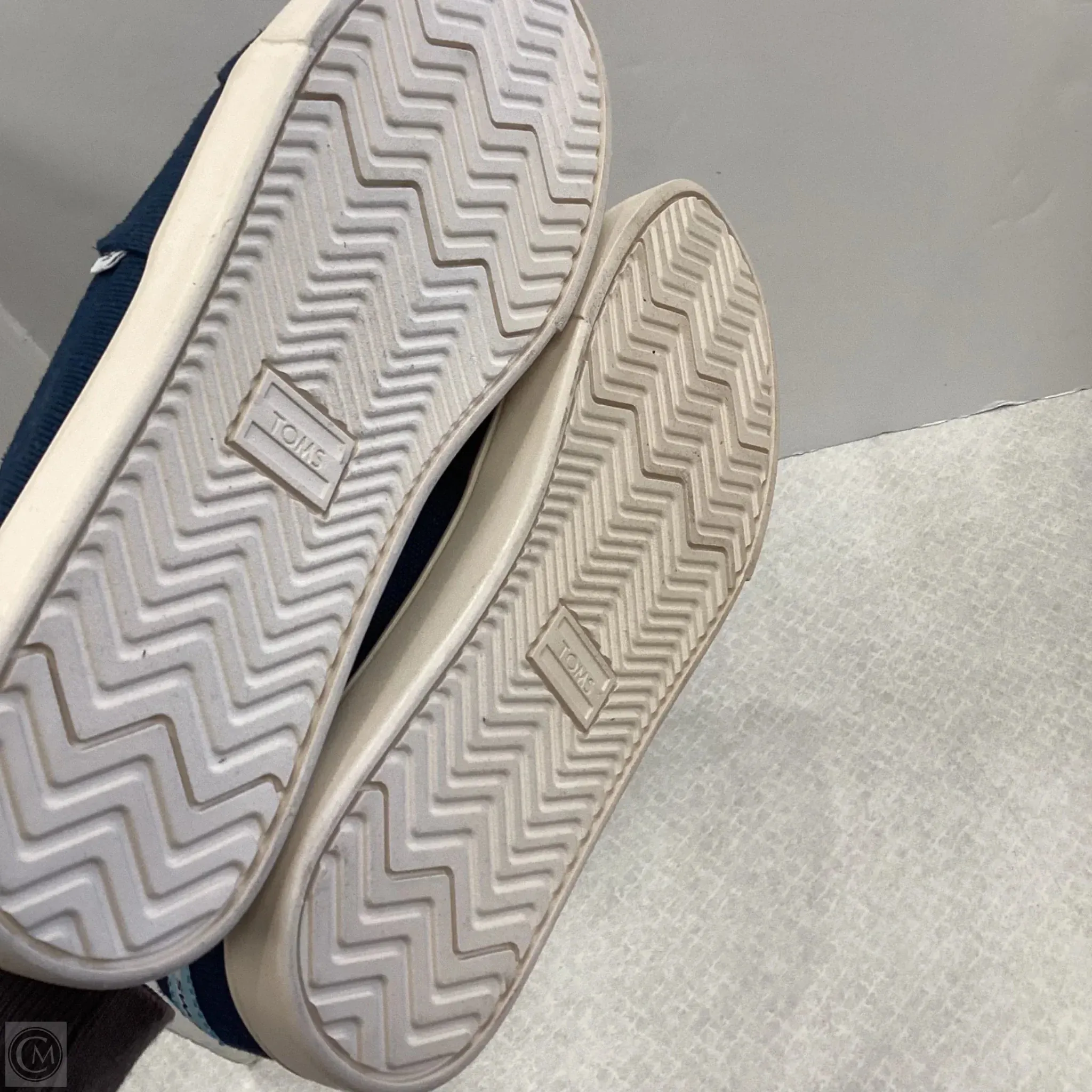 Shoes Flats By Toms In Blue, Size: 9.5