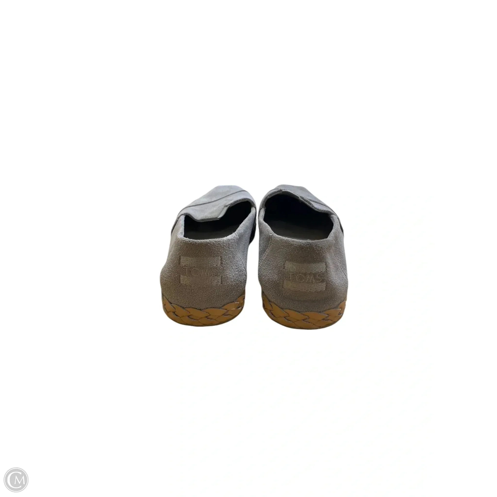 Shoes Flats By Toms In Grey, Size: 7.5