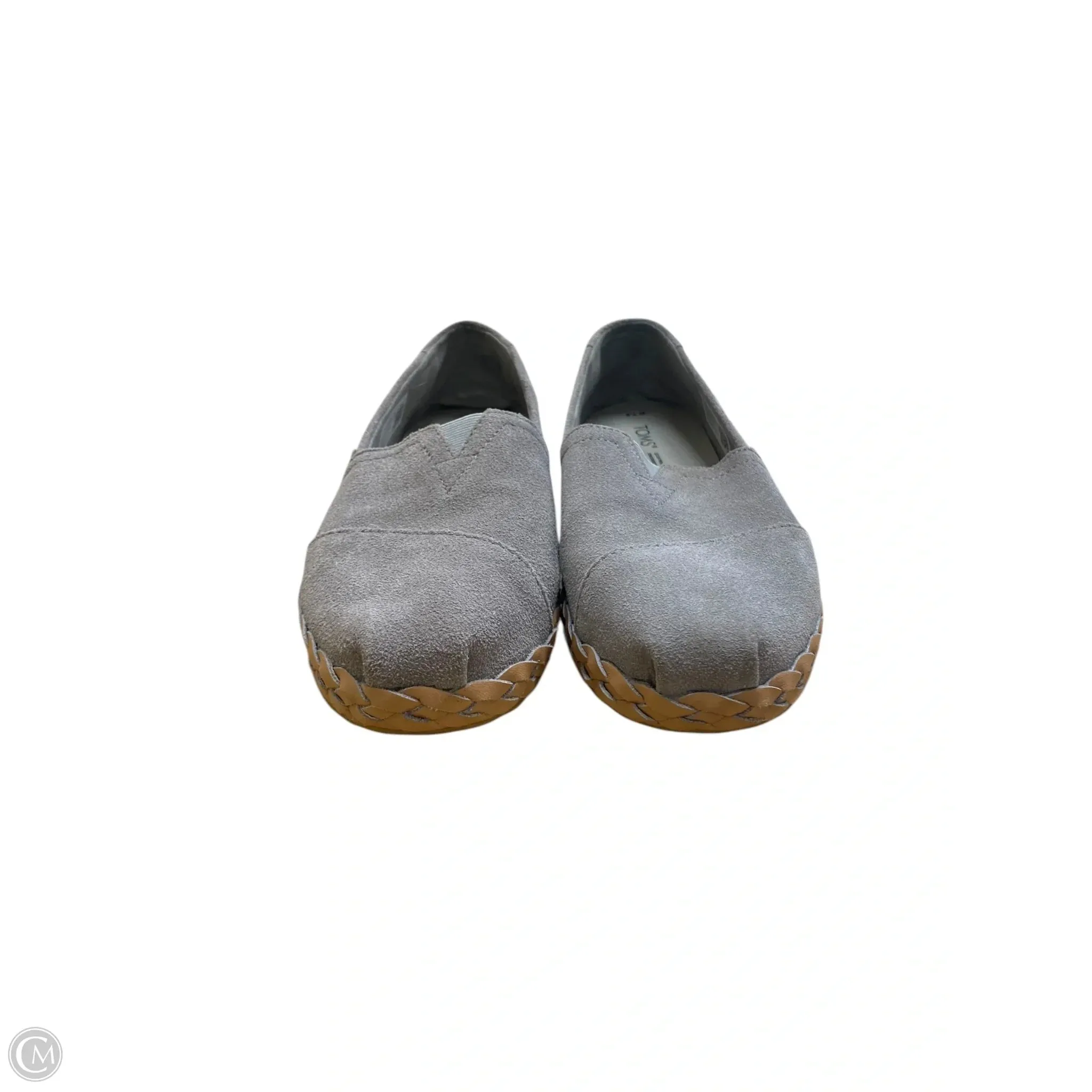Shoes Flats By Toms In Grey, Size: 7.5