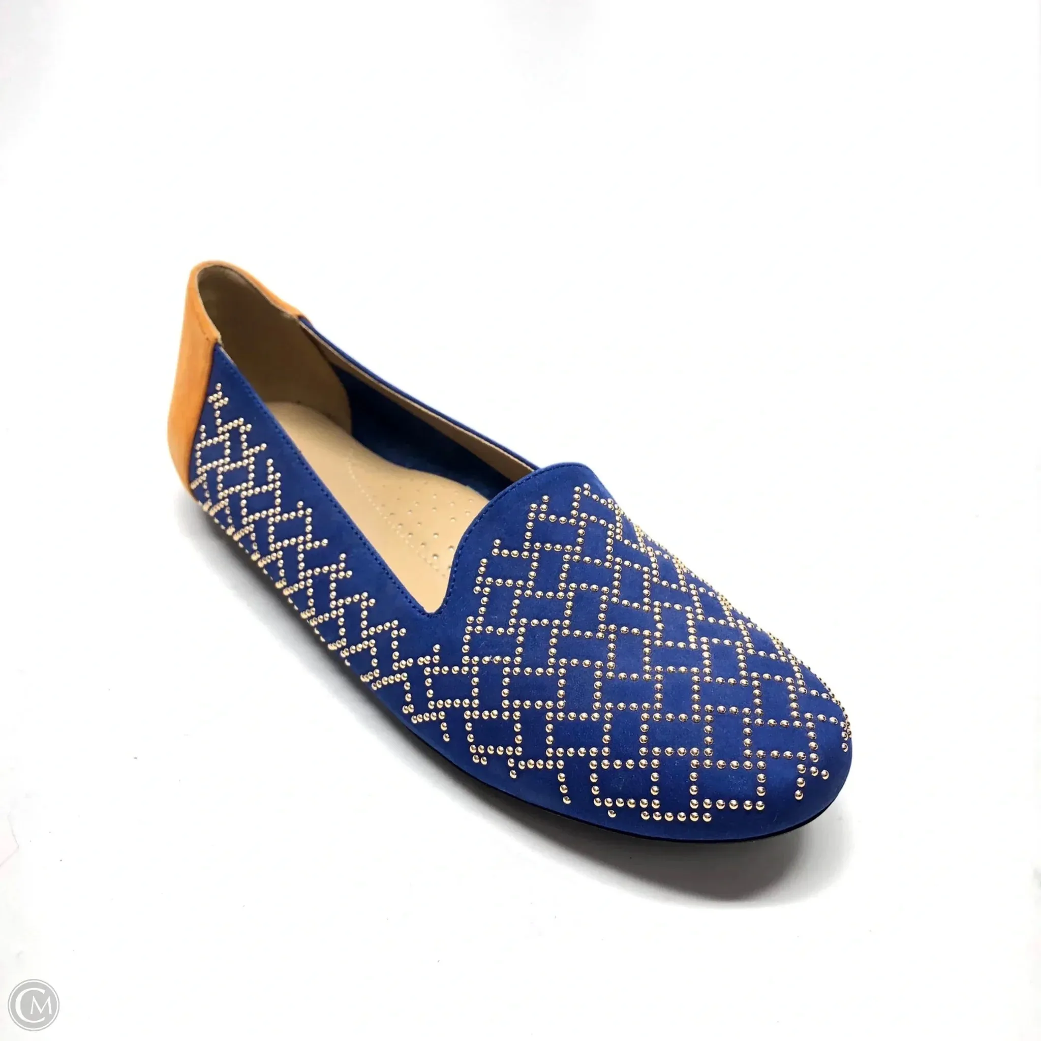 Shoes Flats By Vaneli In Blue & Brown, Size: 7
