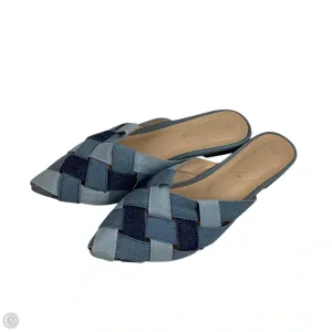 Shoes Flats By Versona In Blue, Size: 8