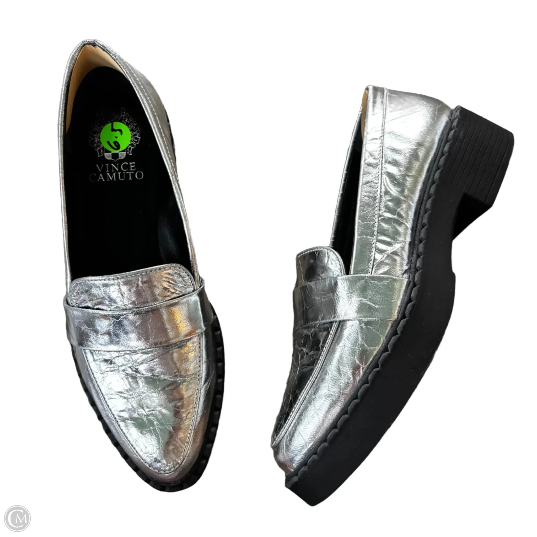 Shoes Flats By Vince Camuto In Silver, Size: 6.5