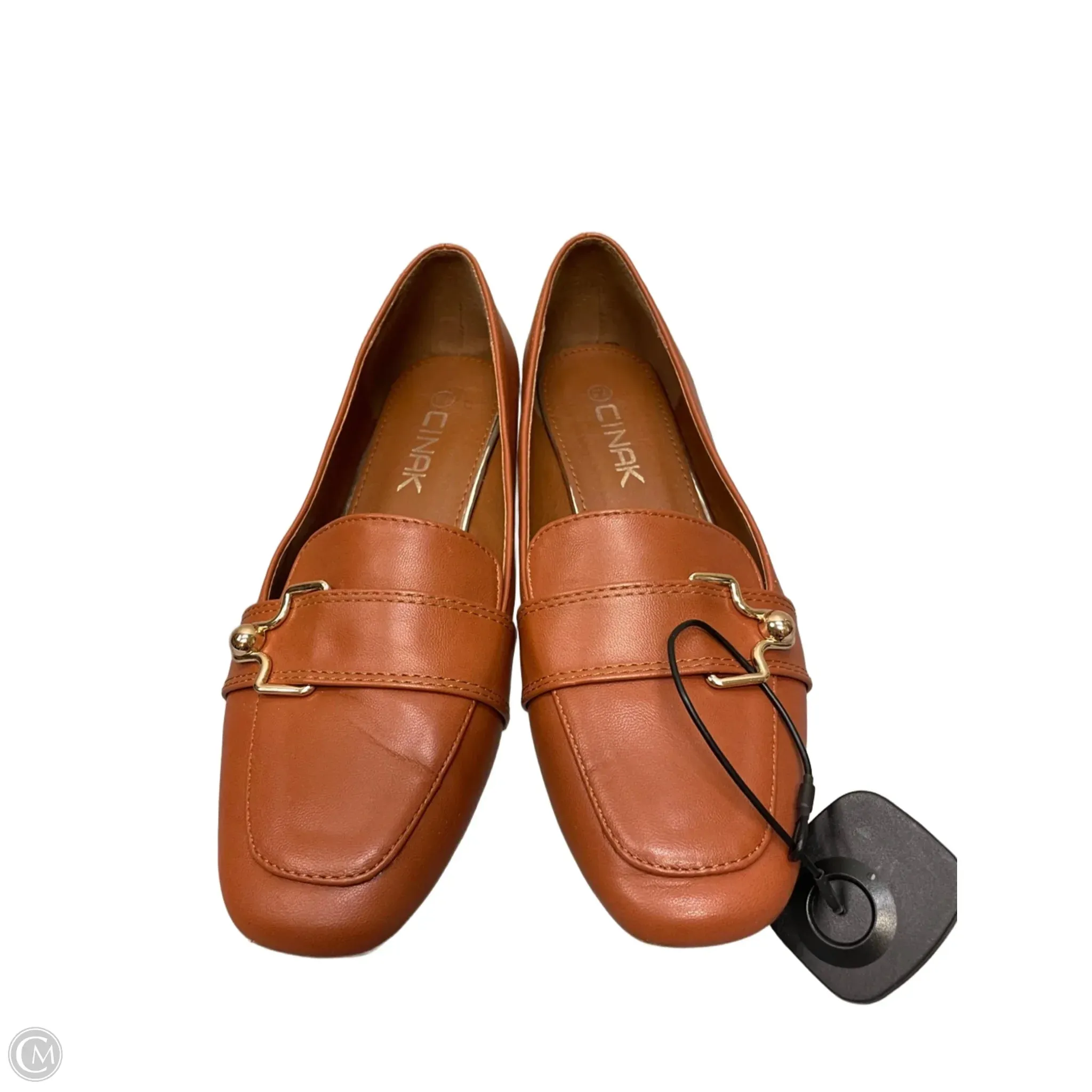 Shoes Heels Block By Clothes Mentor In Brown, Size: 7.5