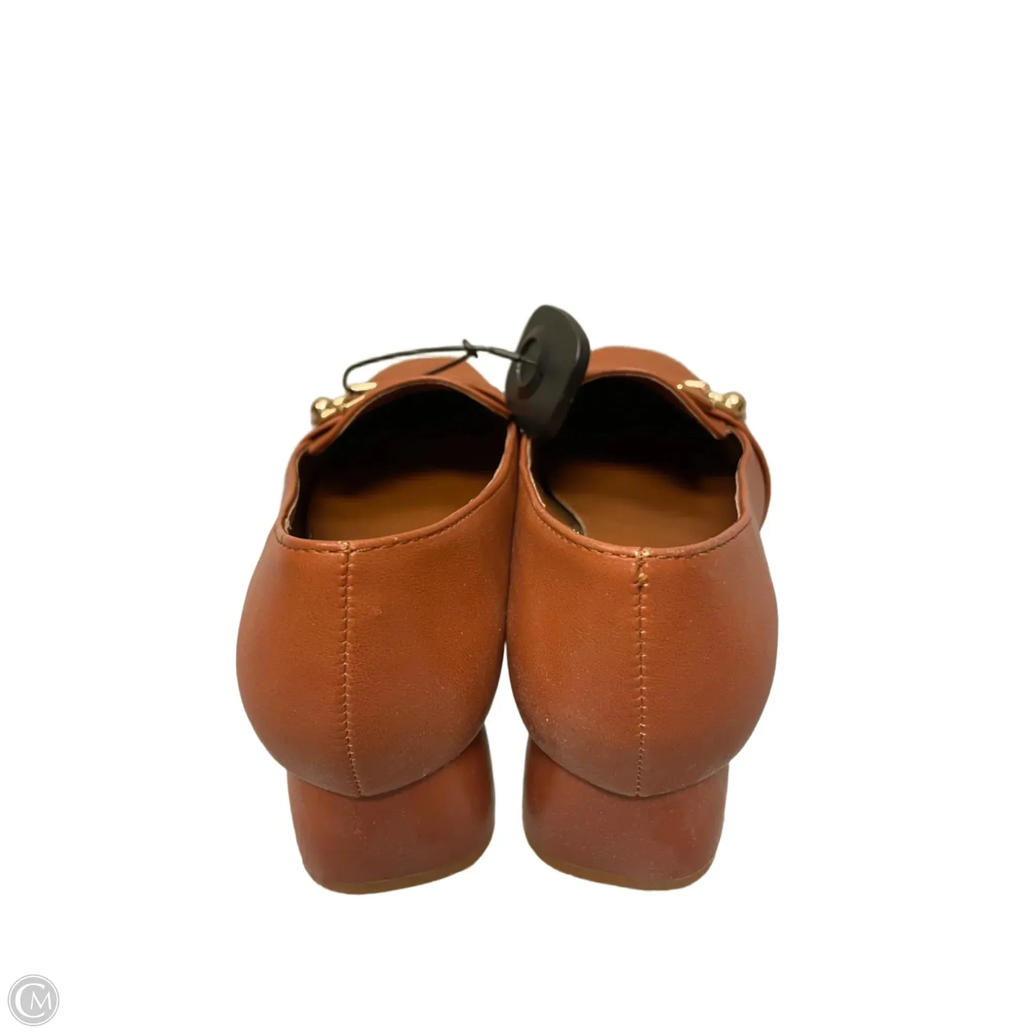 Shoes Heels Block By Clothes Mentor In Brown, Size: 7.5