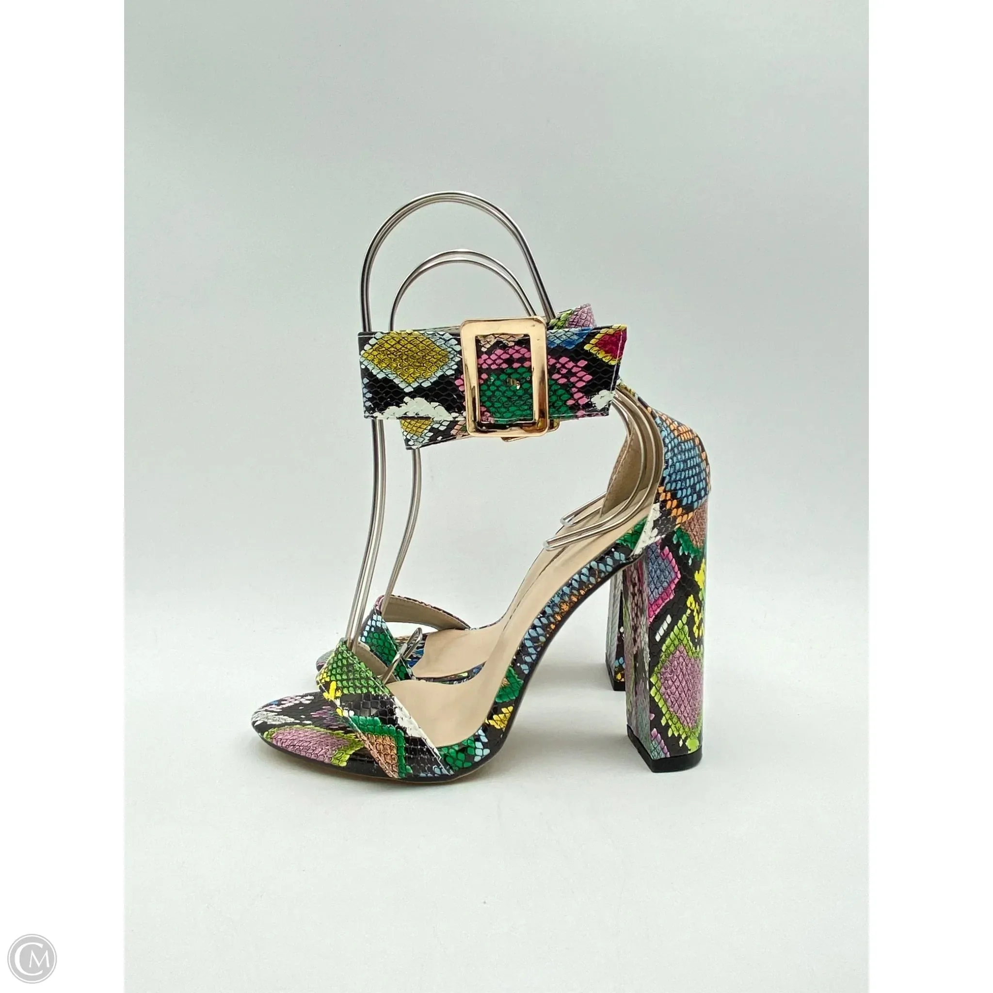 Shoes Heels Block By Clothes Mentor In Snakeskin Print, Size: 9