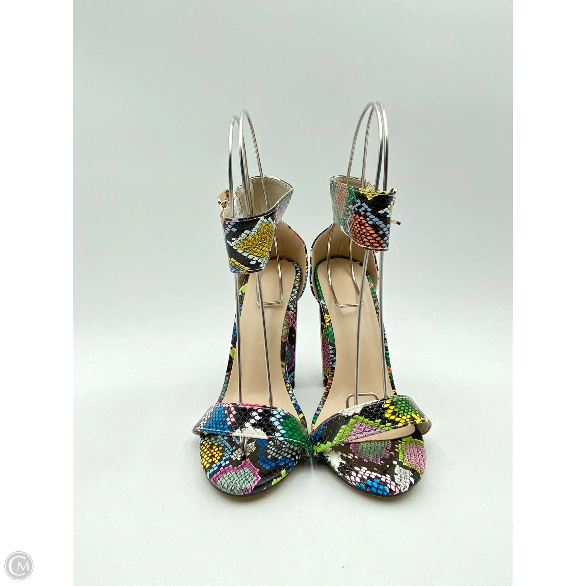 Shoes Heels Block By Clothes Mentor In Snakeskin Print, Size: 9