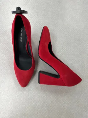 Shoes Heels Block By Gianni Bini In Red, Size:7