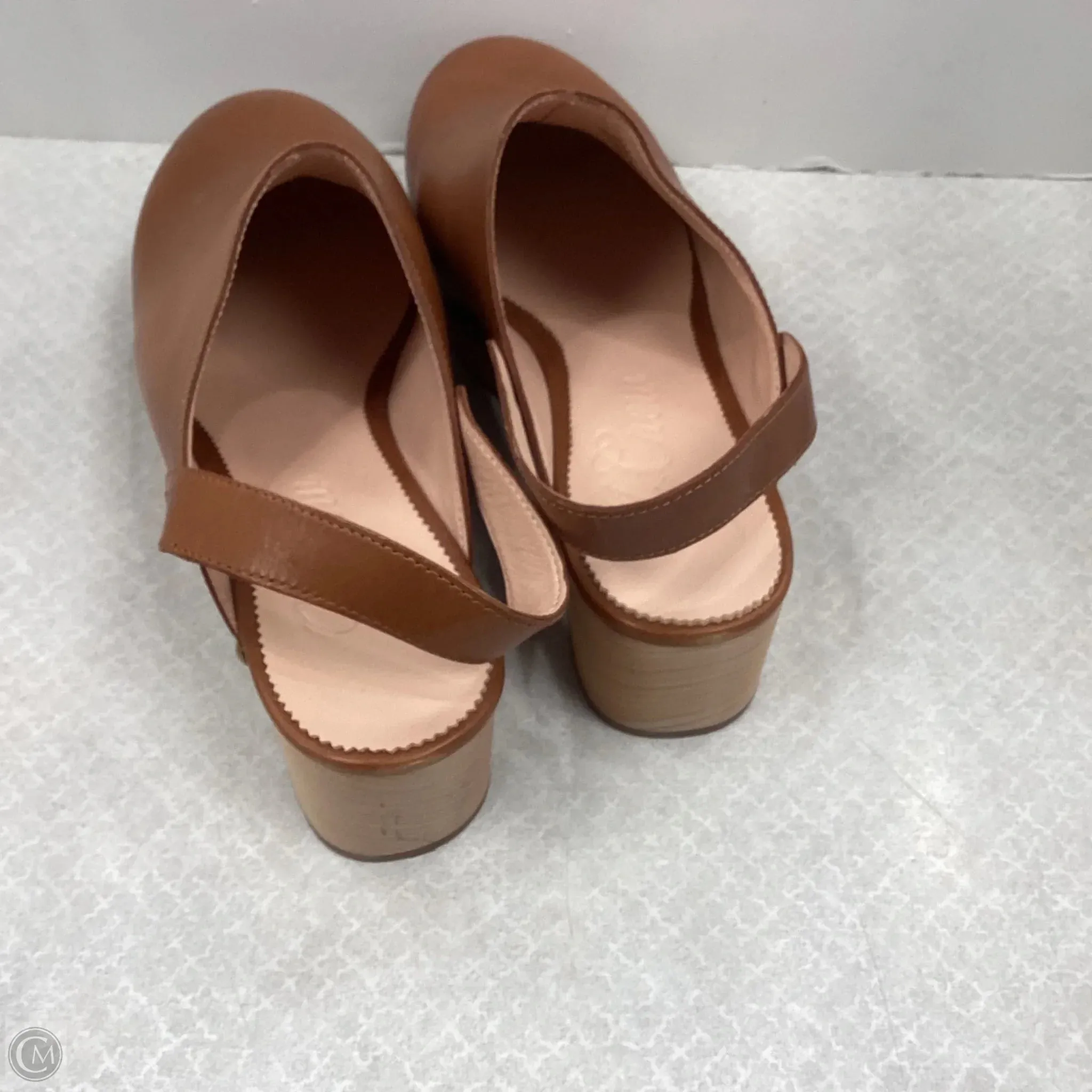Shoes Heels Block By J. Crew In Brown, Size: 9.5