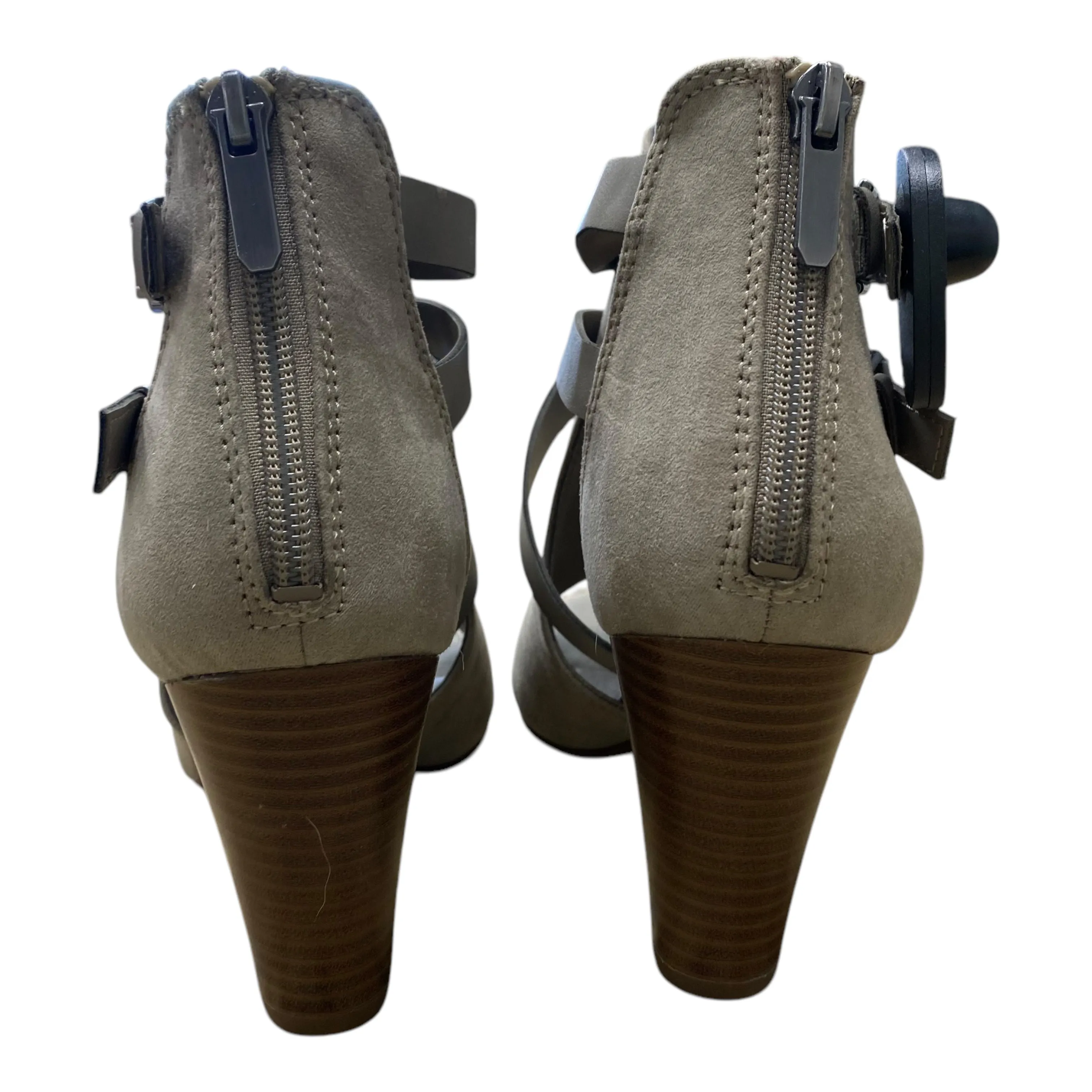 Shoes Heels Block By Libby Edelman In Taupe, Size:8
