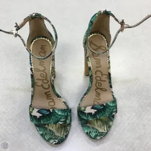 Shoes Heels Block By Sam Edelman In Green & Tan, Size: 6