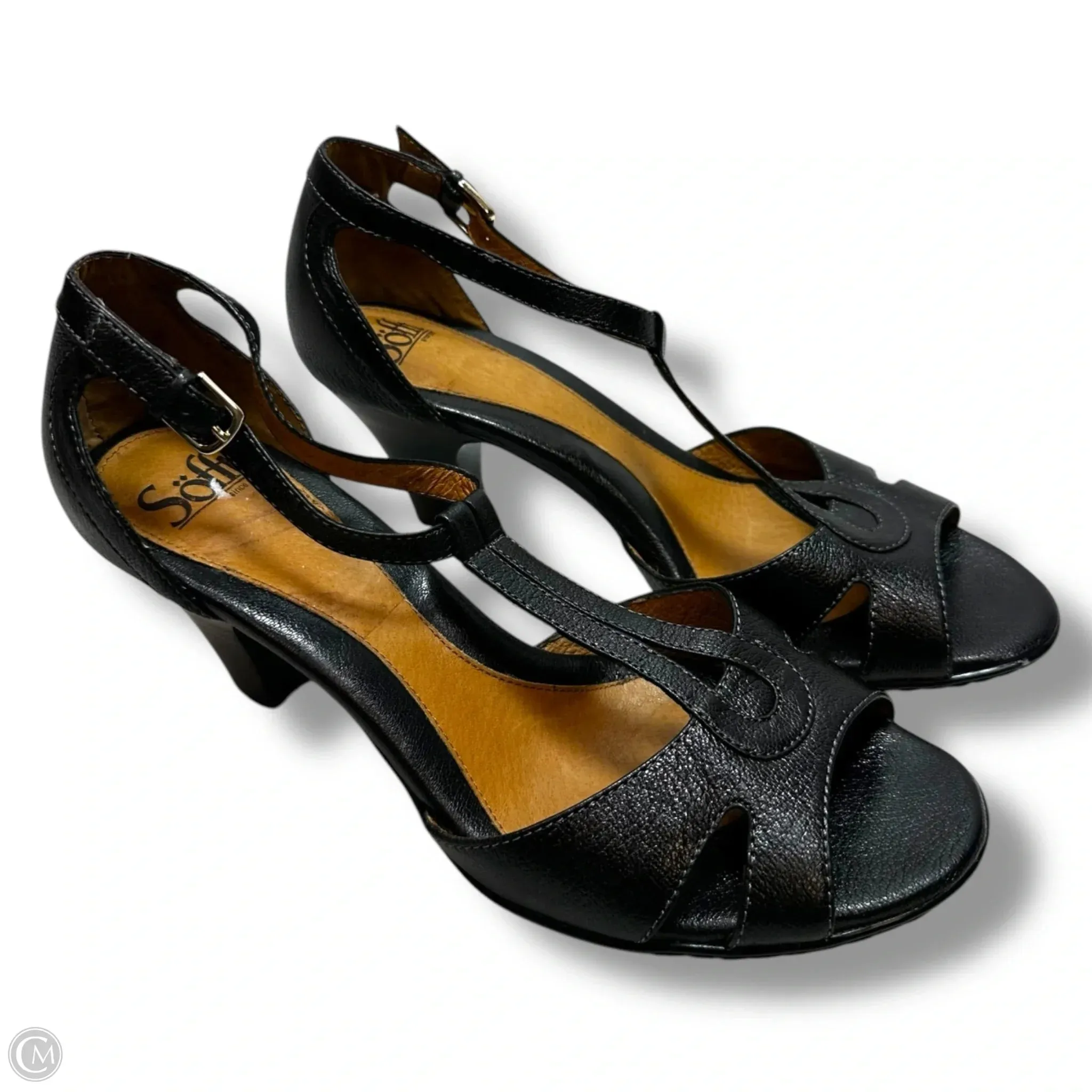 Shoes Heels Block By Sofft In Black, Size: 9.5