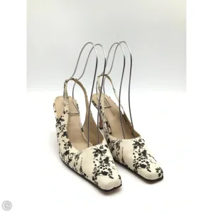 Shoes Heels Kitten By Karen Scott In Black & Cream, Size: 9