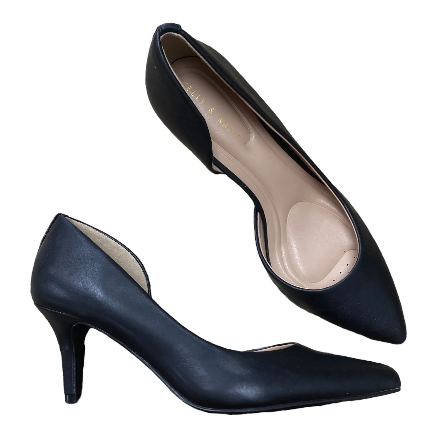 Shoes Heels Kitten By Kelly And Katie In Black, Size:6