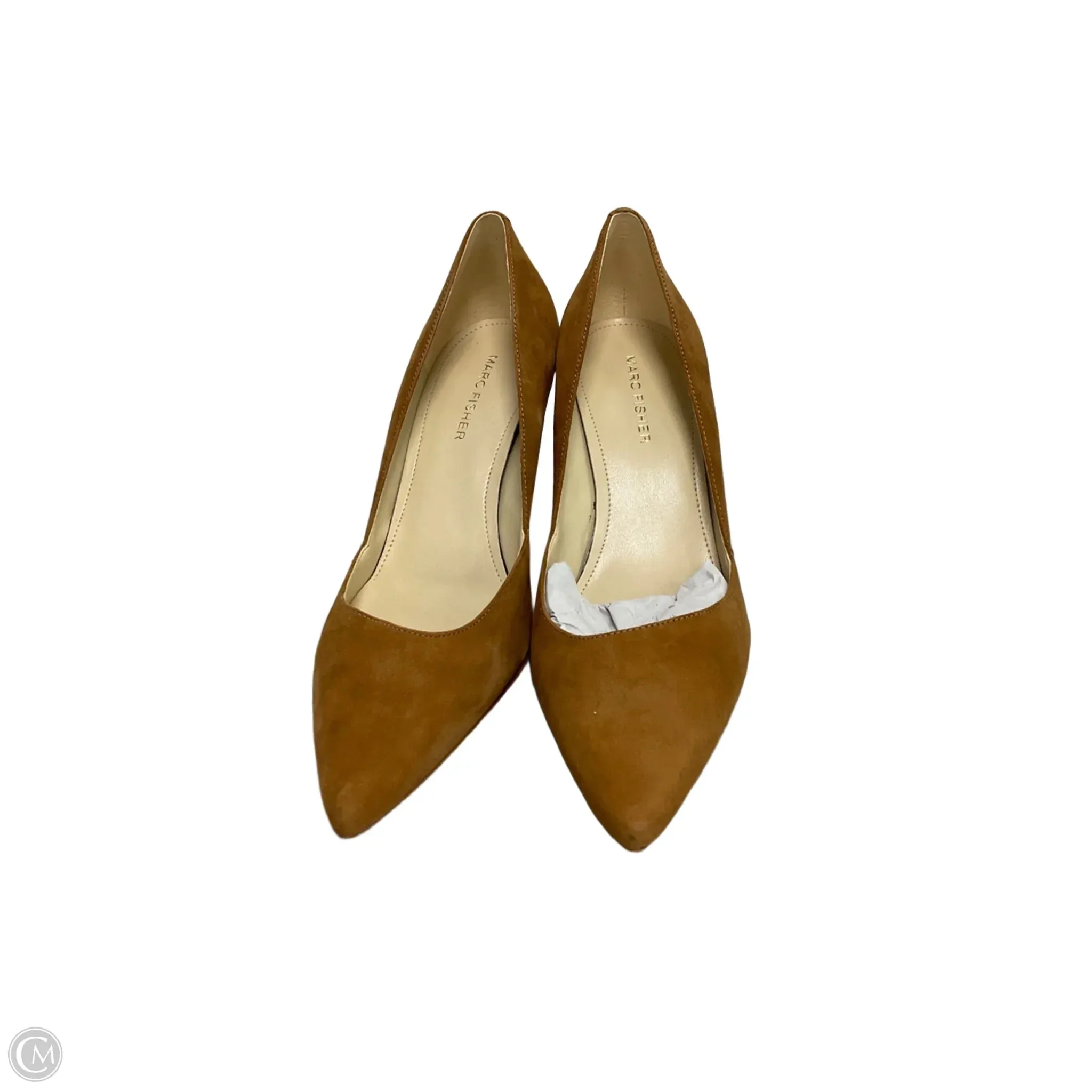 Shoes Heels Kitten By Marc Fisher In Brown, Size: 7.5