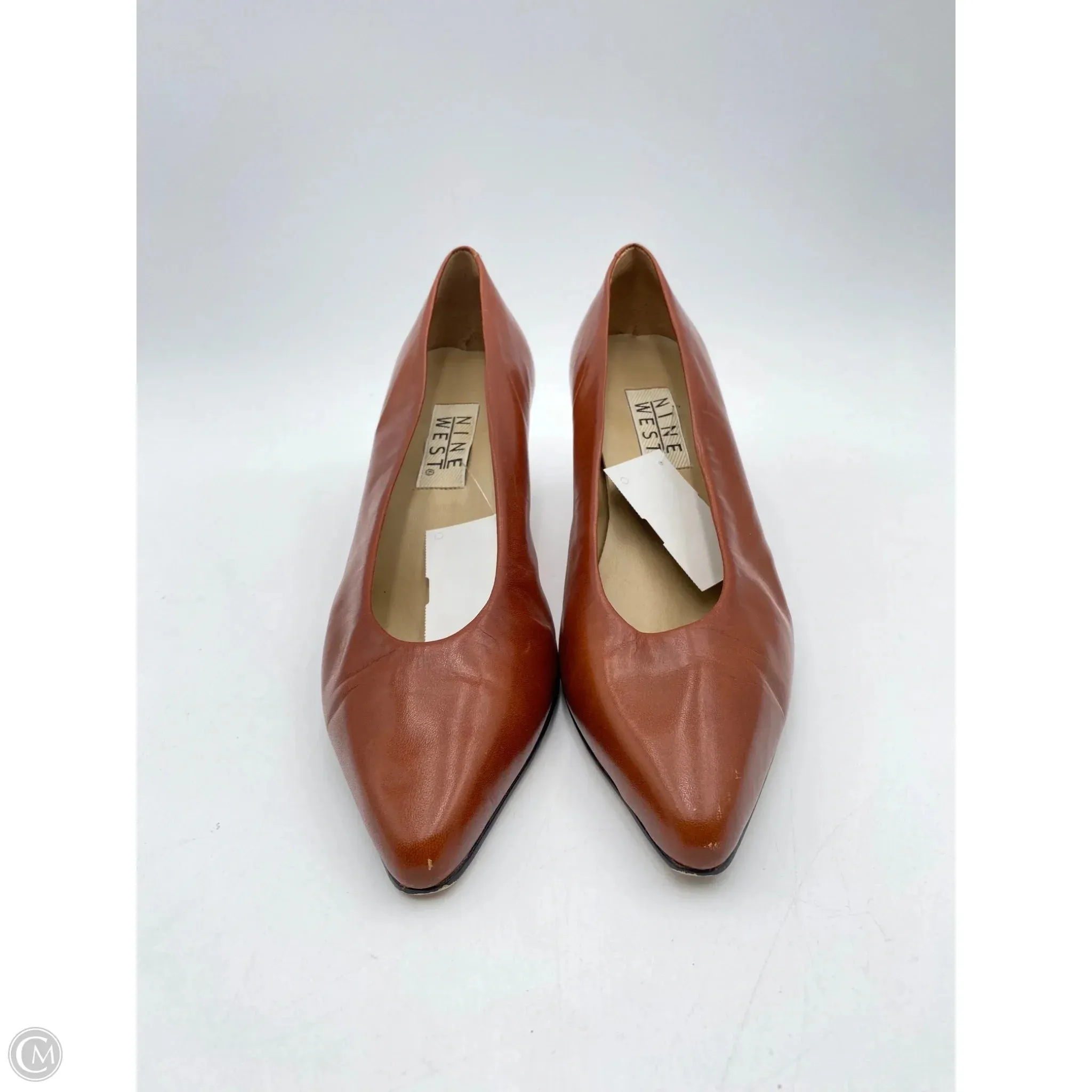 Shoes Heels Kitten By Nine West In Brown, Size: 9