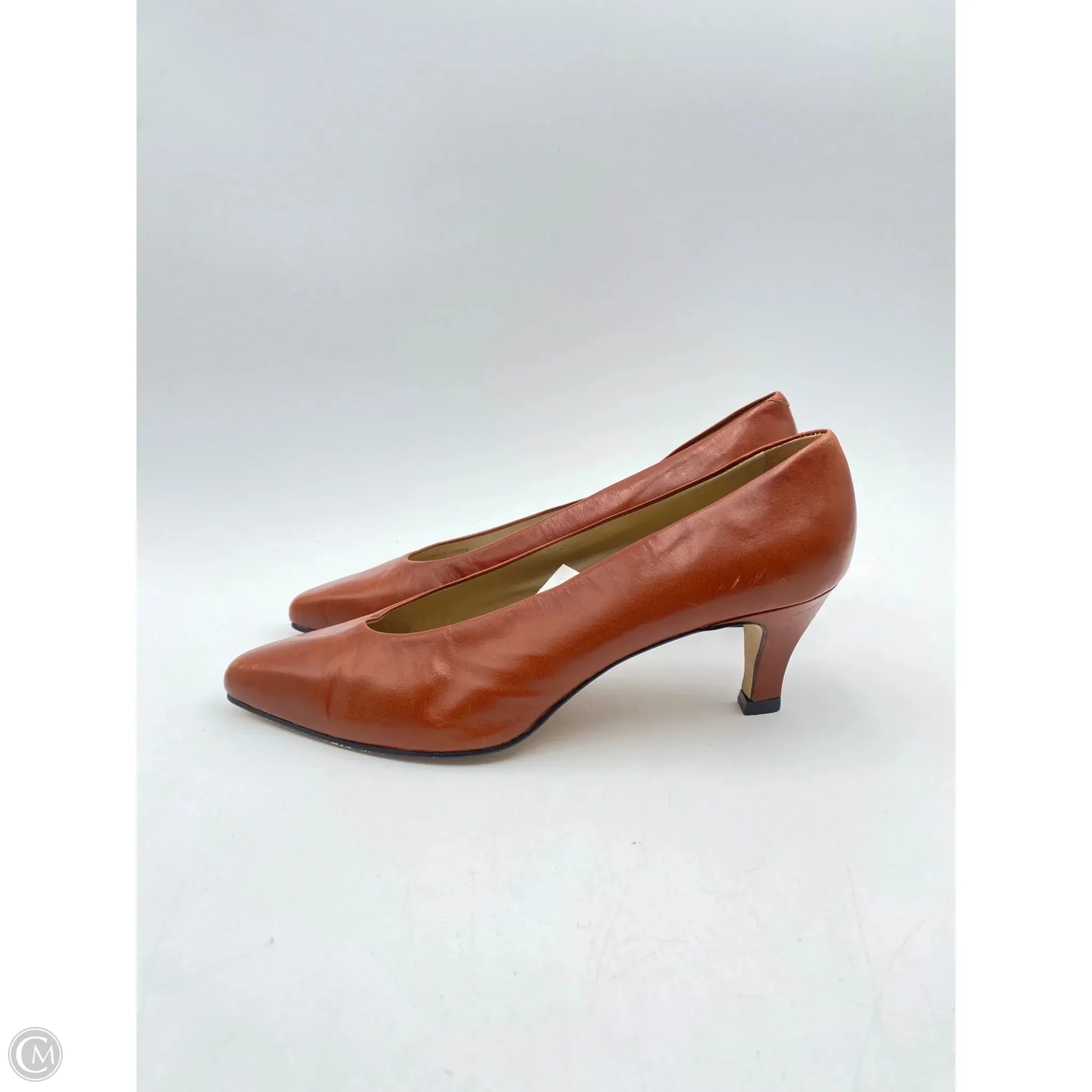 Shoes Heels Kitten By Nine West In Brown, Size: 9