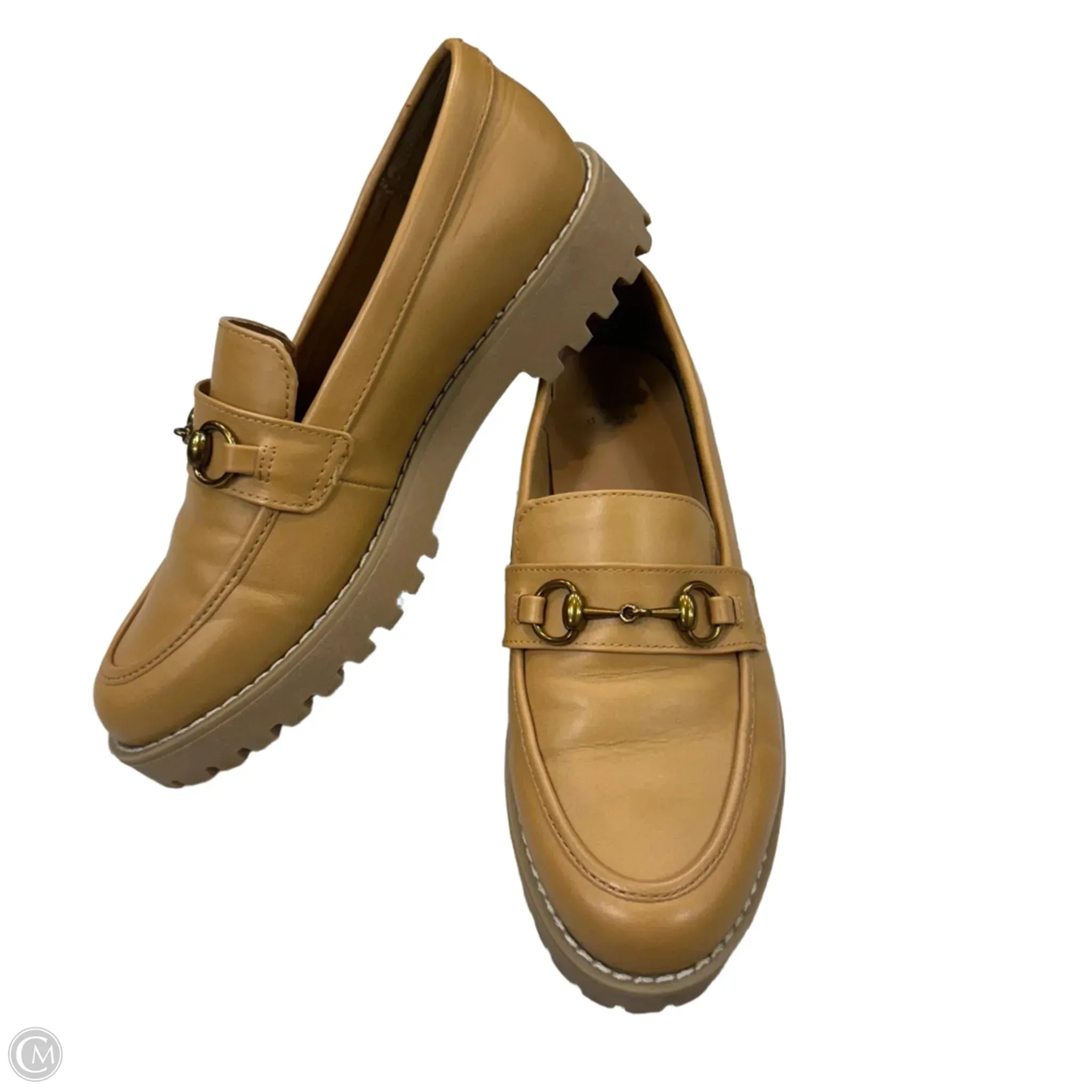 Shoes Heels Platform By A New Day In Brown, Size: 6.5