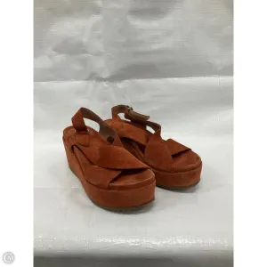 Shoes Heels Platform By Cma In Orange, Size: 9