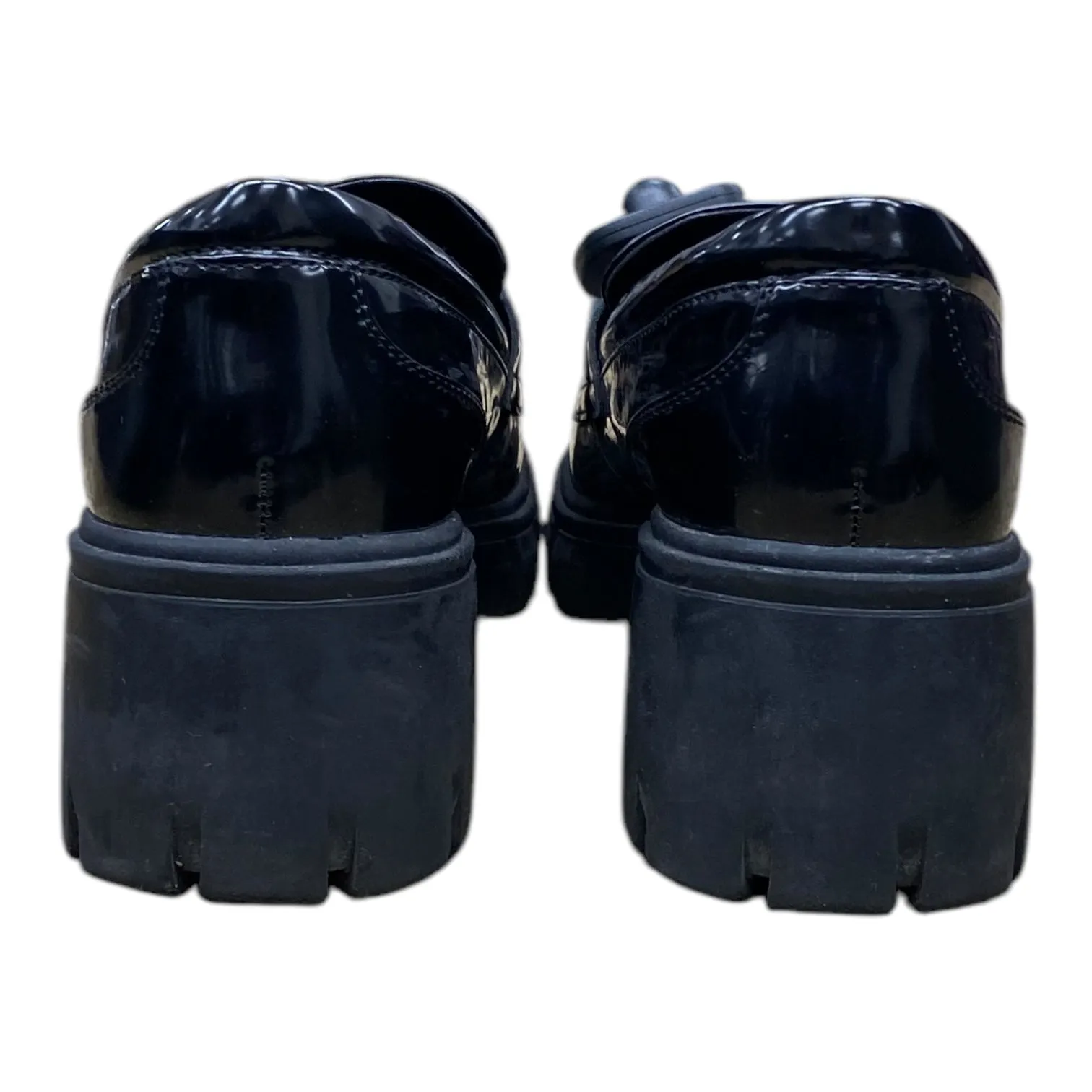 Shoes Heels Platform By DREAM PAIRS In Black & Gold, Size:7