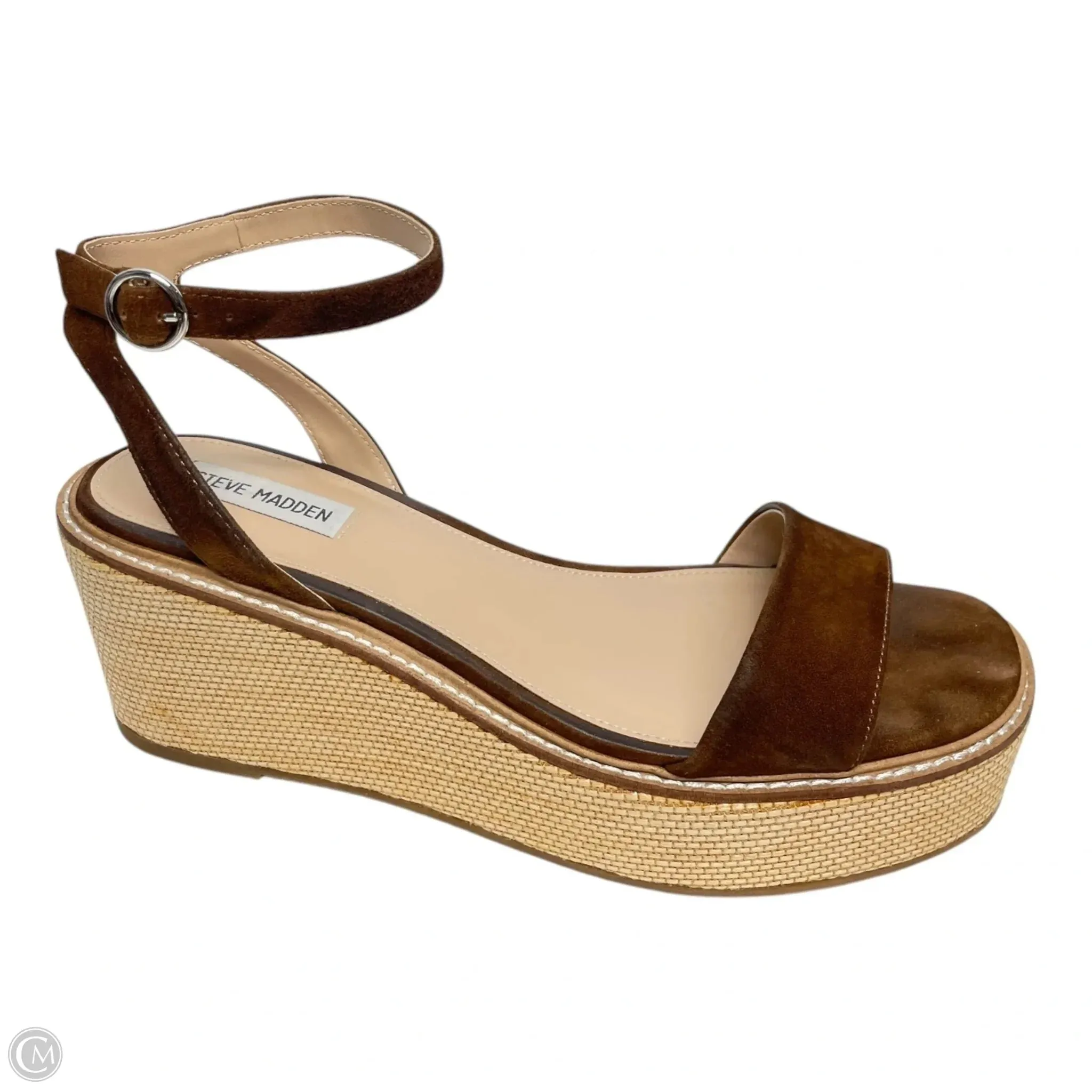 Shoes Heels Platform By Steve Madden In Brown, Size: 10