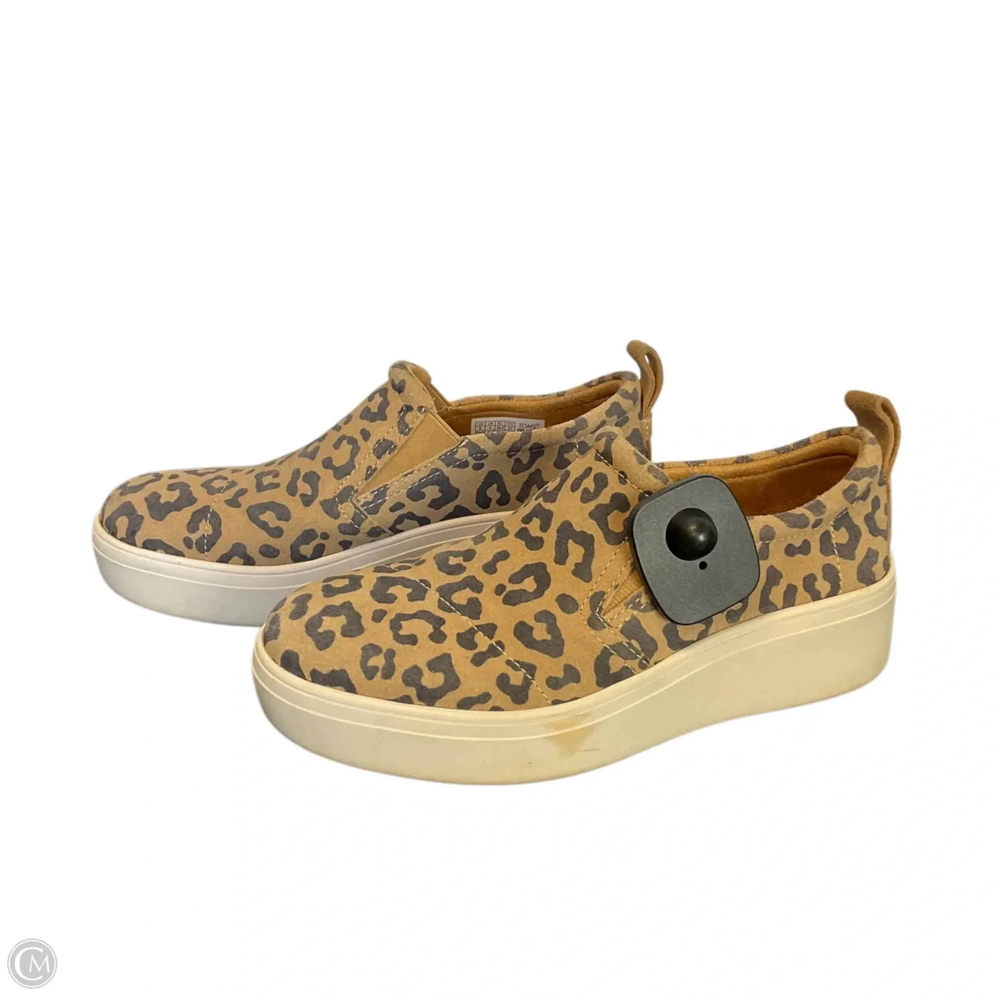 Shoes Heels Platform By Toms In Animal Print, Size: 6