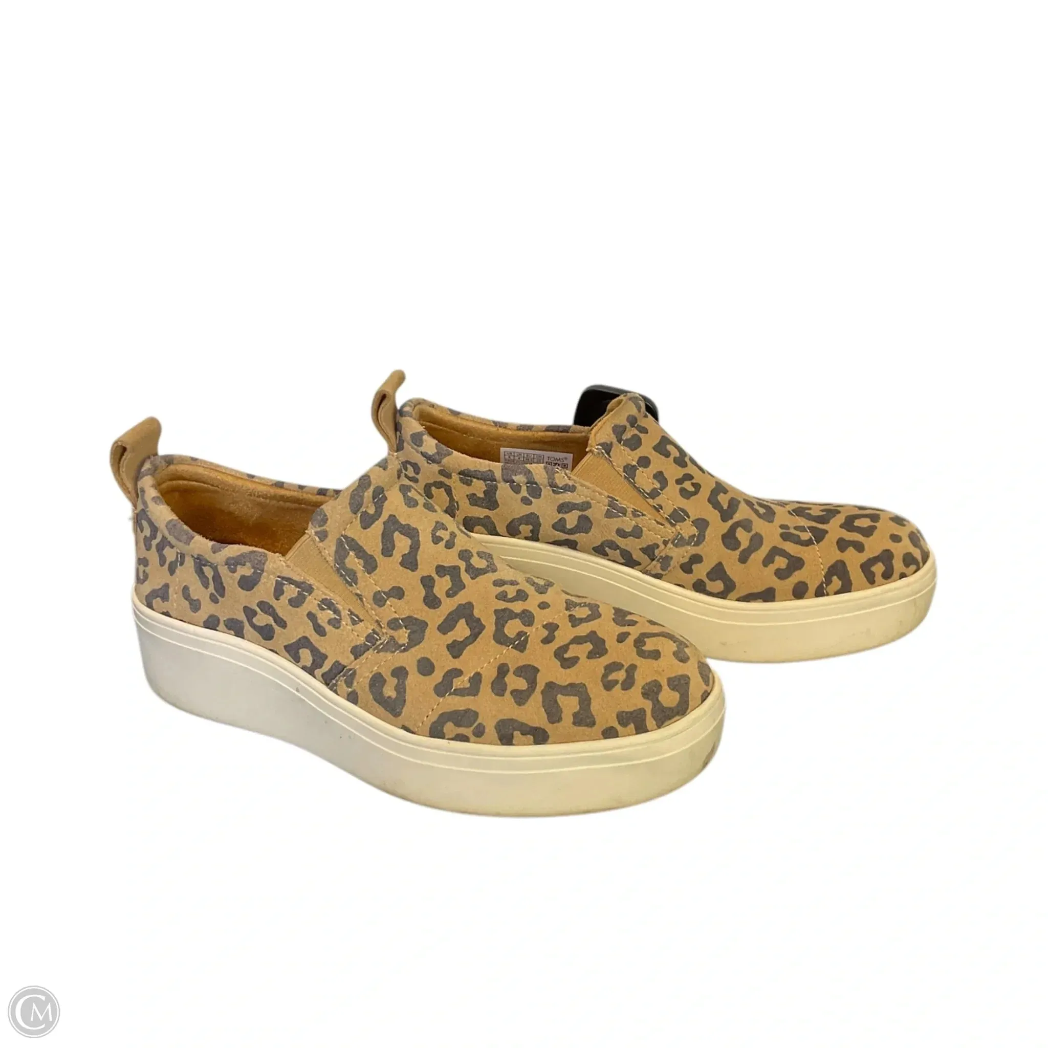 Shoes Heels Platform By Toms In Animal Print, Size: 6