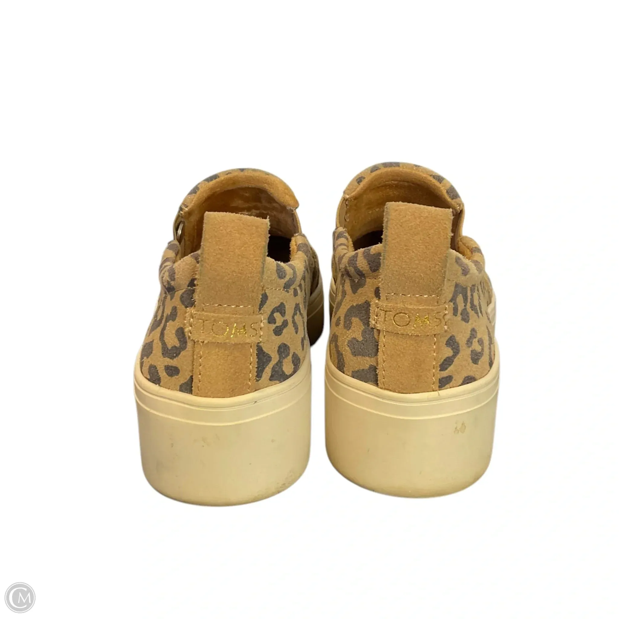 Shoes Heels Platform By Toms In Animal Print, Size: 6