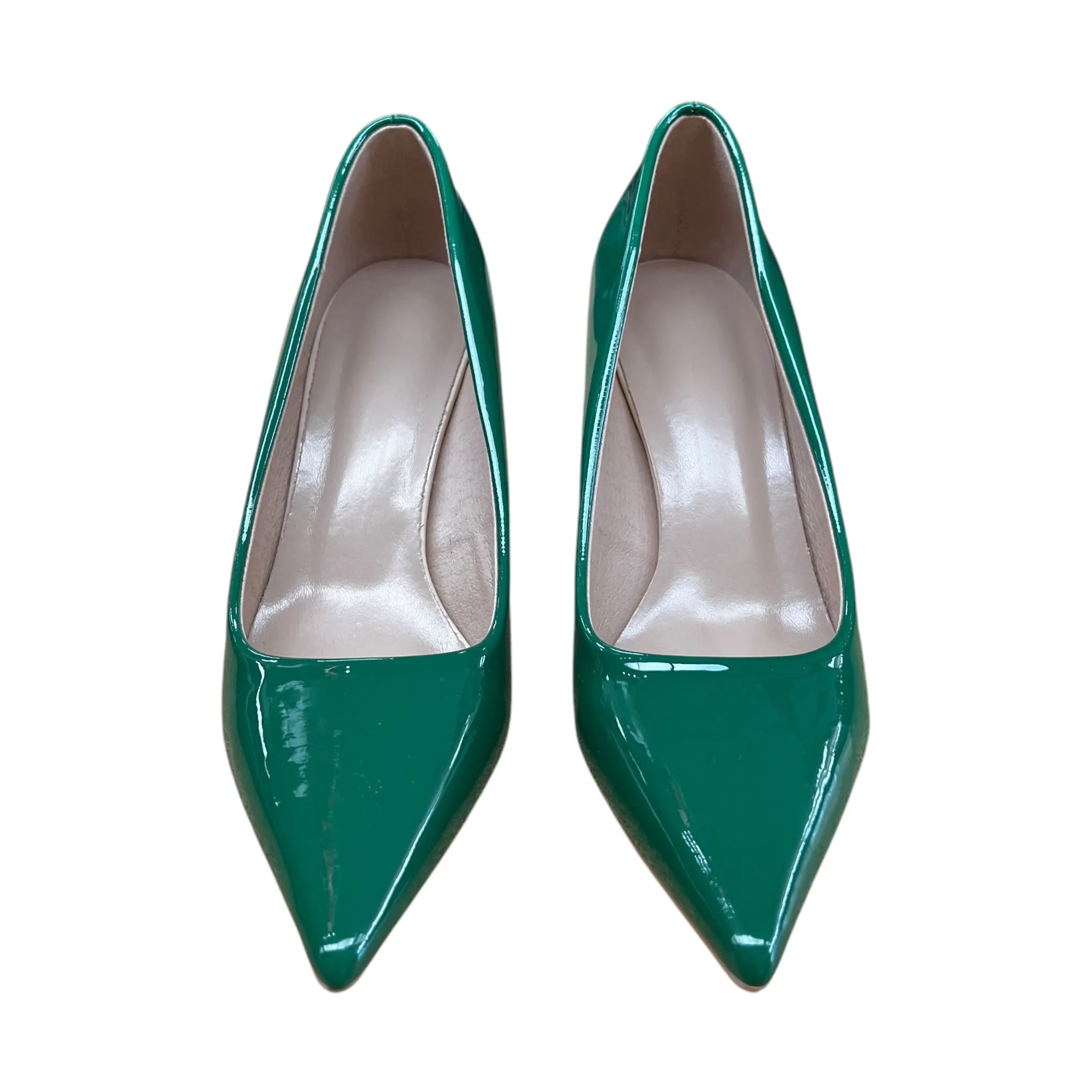 Shoes Heels Stiletto By Cme In Green, Size:5.5