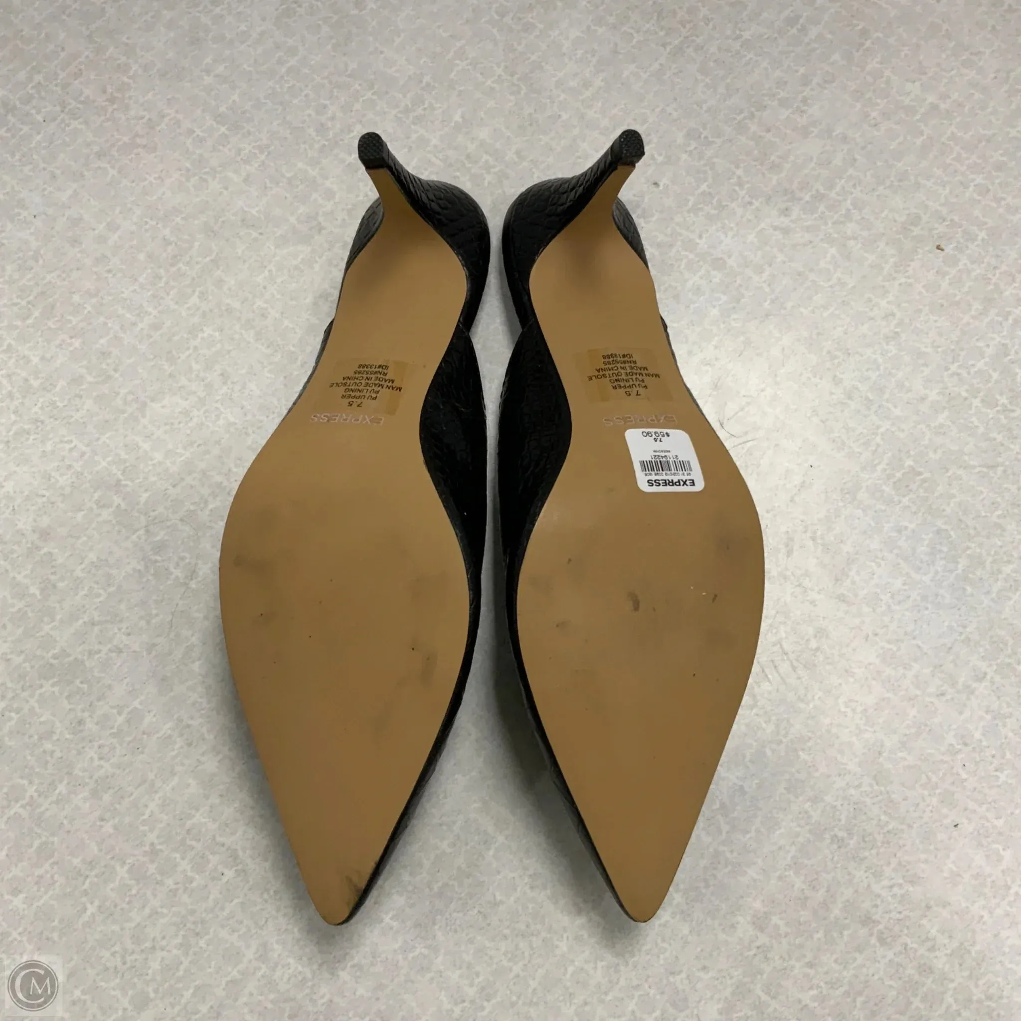 Shoes Heels Stiletto By Express In Black, Size: 7.5