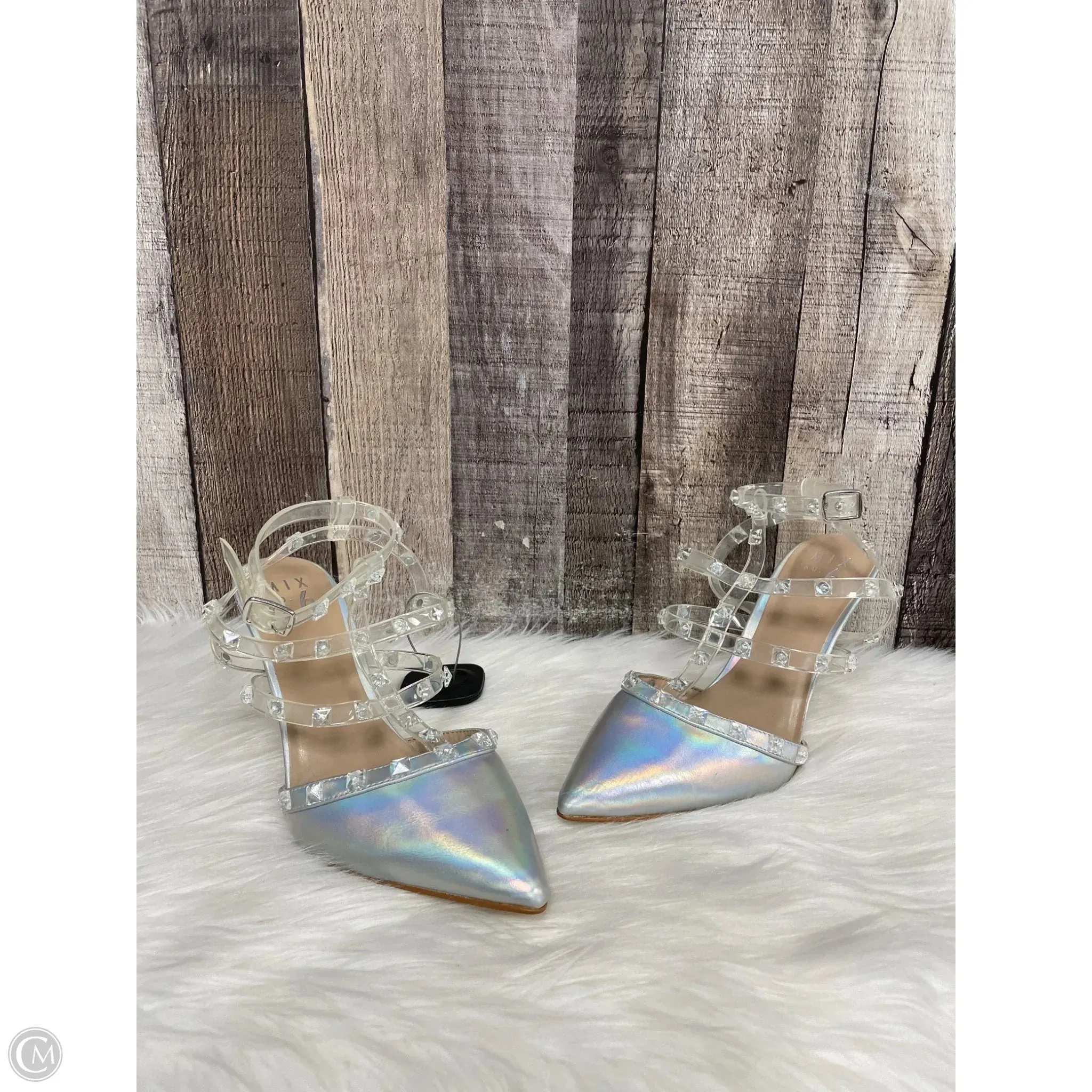 Shoes Heels Stiletto By Mix No 6 In Clear, Size: 8