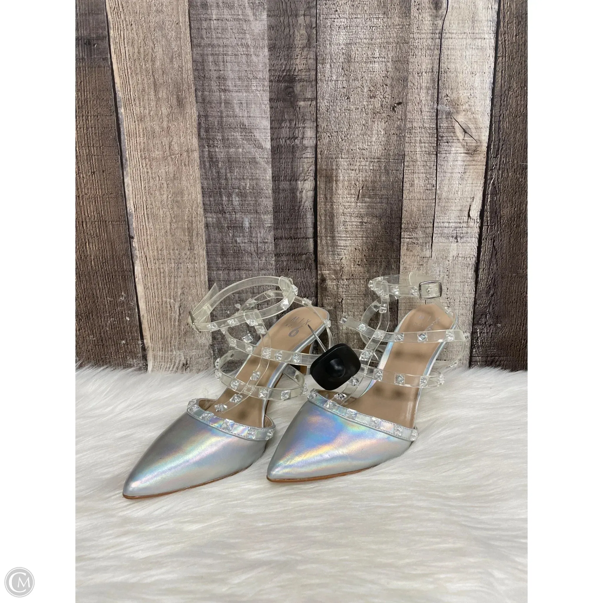 Shoes Heels Stiletto By Mix No 6 In Clear, Size: 8