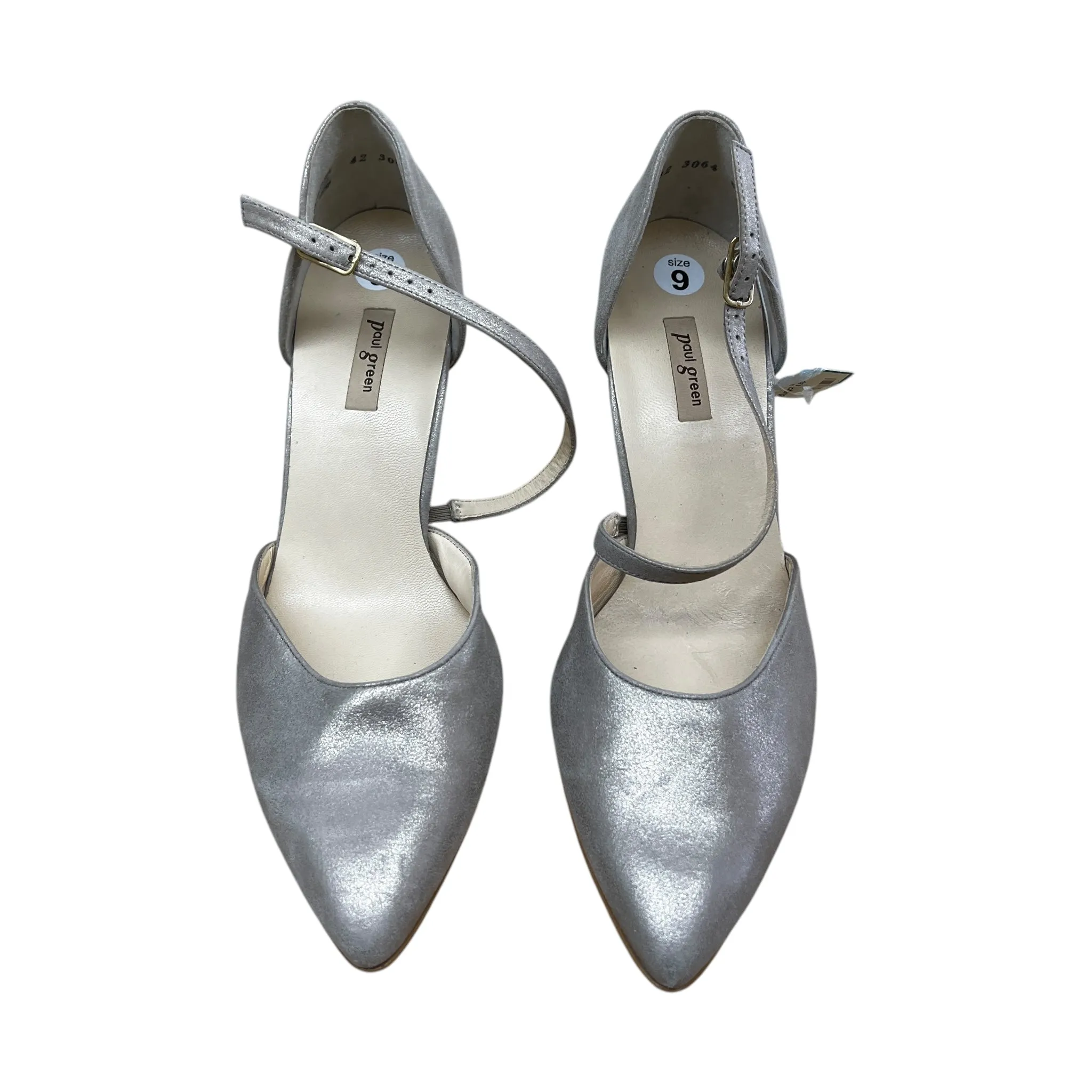 Shoes Heels Stiletto By Paul Green In Gold, Size:9