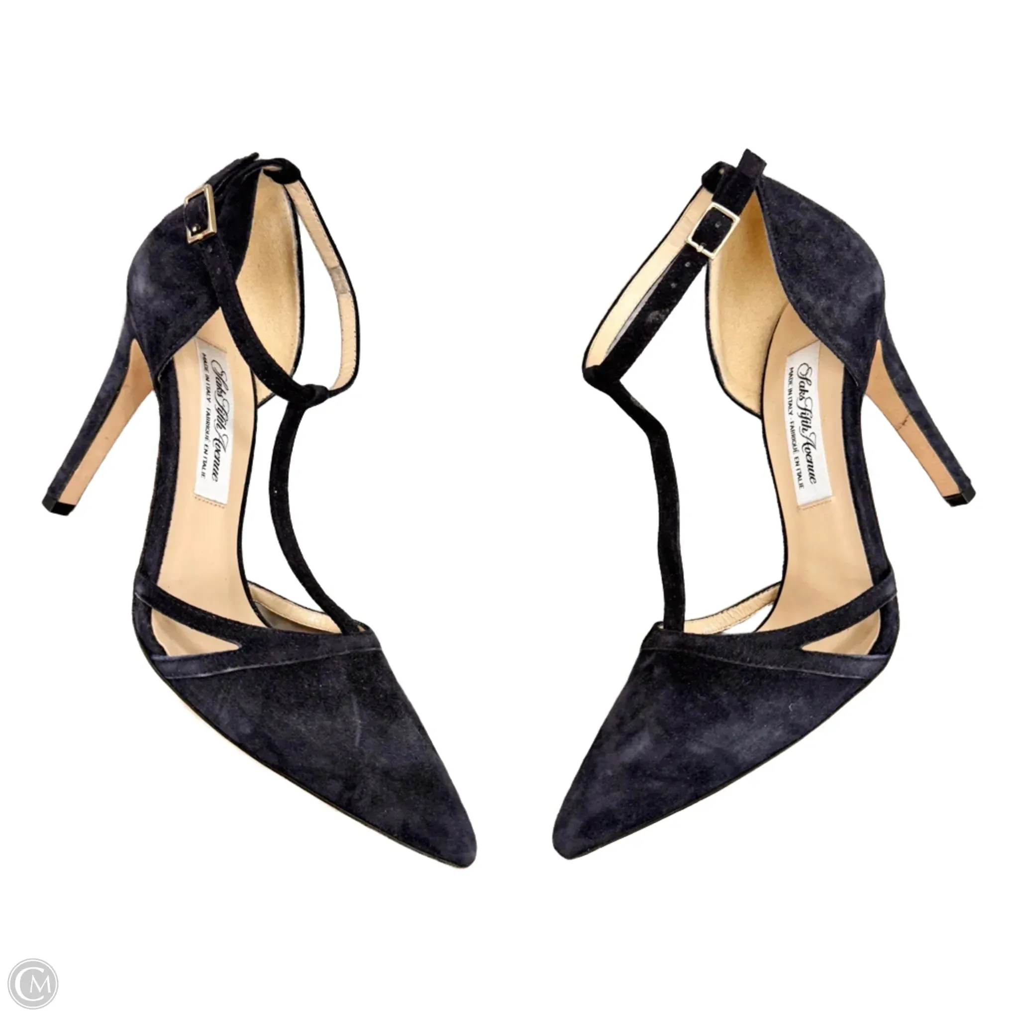 Shoes Heels Stiletto By Saks Fifth Avenue In Navy, Size: 6