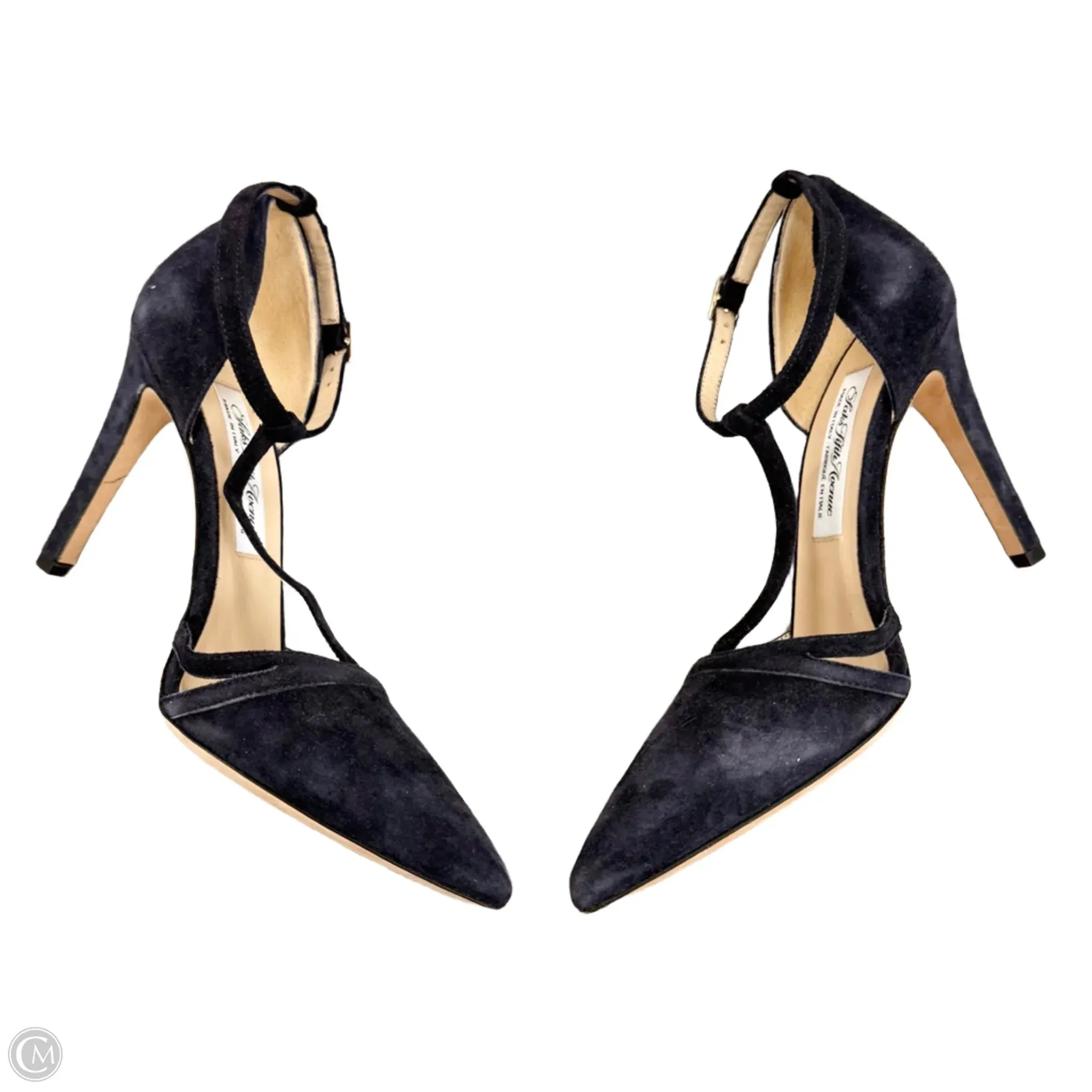 Shoes Heels Stiletto By Saks Fifth Avenue In Navy, Size: 6