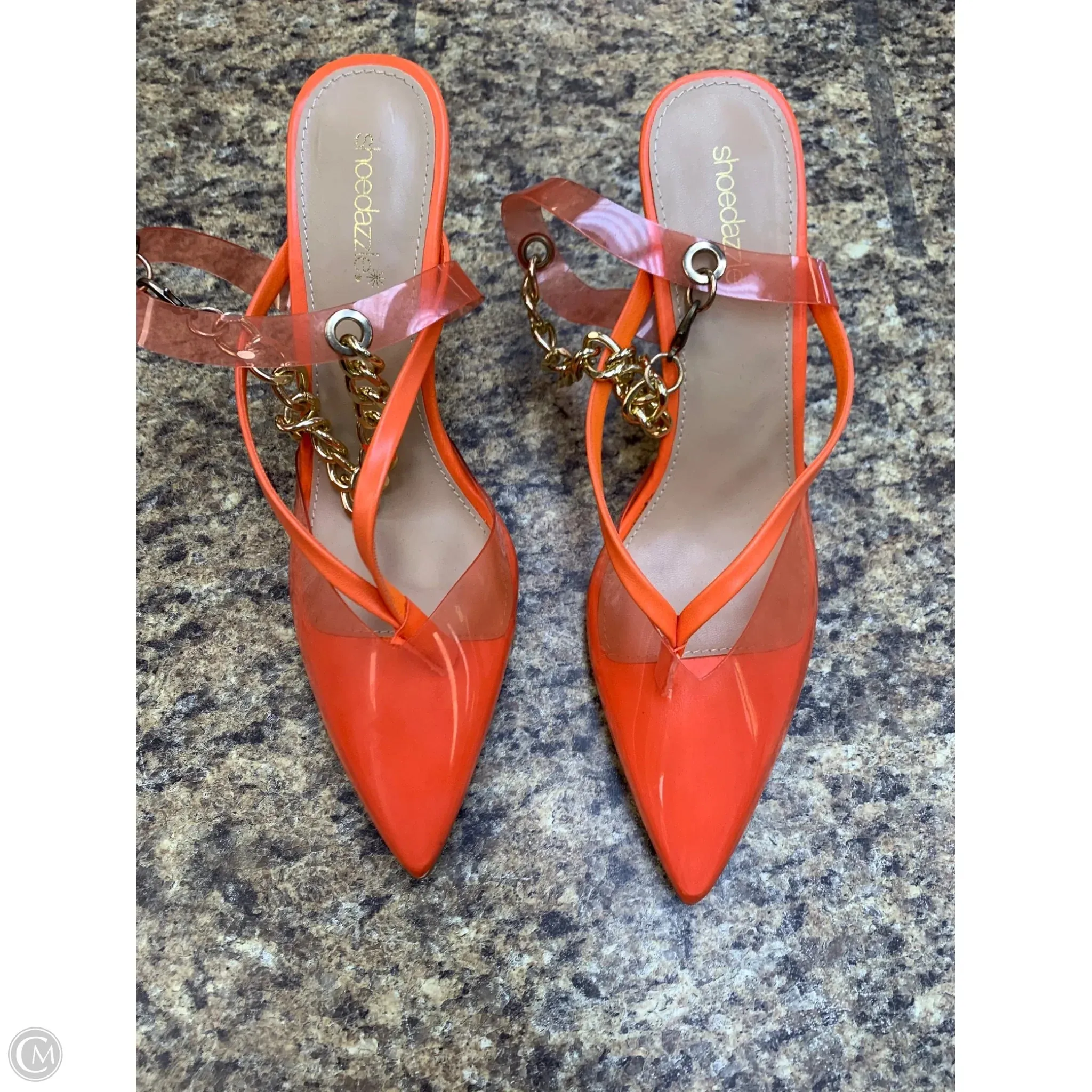 Shoes Heels Stiletto By Shoedazzle In Orange, Size: 11