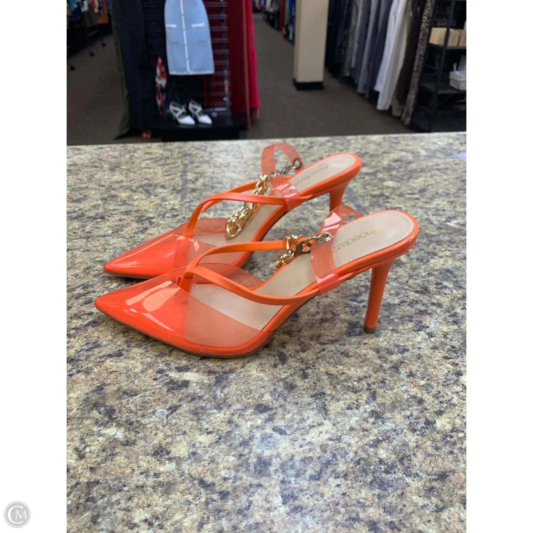 Shoes Heels Stiletto By Shoedazzle In Orange, Size: 11