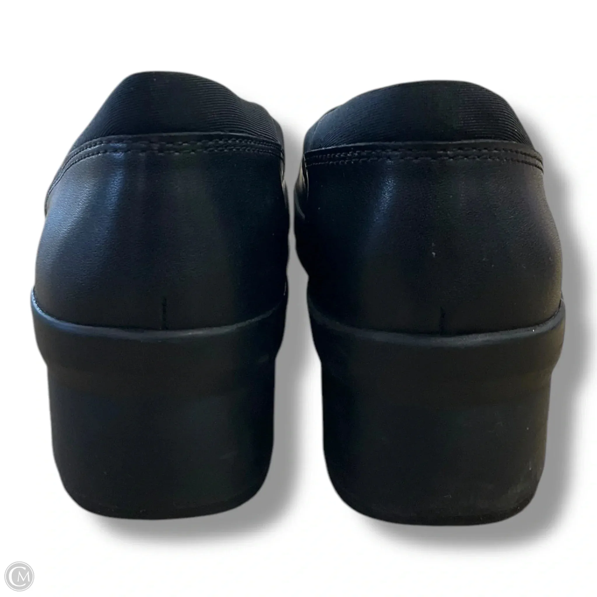 Shoes Heels Wedge By Clarks In Black, Size: 9