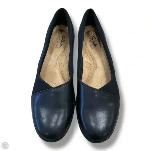 Shoes Heels Wedge By Clarks In Black, Size: 9