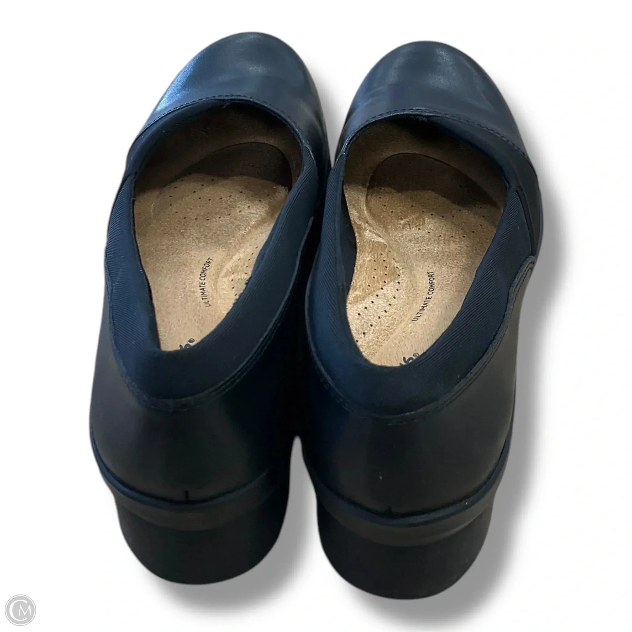 Shoes Heels Wedge By Clarks In Black, Size: 9