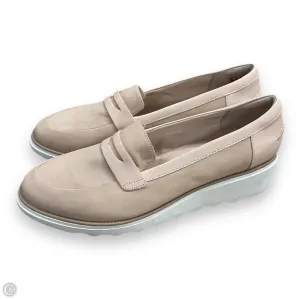 Shoes Heels Wedge By Clarks In Tan, Size: 12