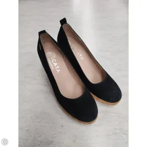Shoes Heels Wedge By Clothes Mentor In Black, Size: 7.5