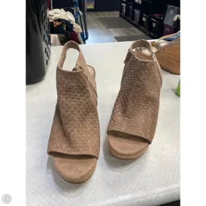 Shoes Heels Wedge By Fergalicious In Brown, Size: 10