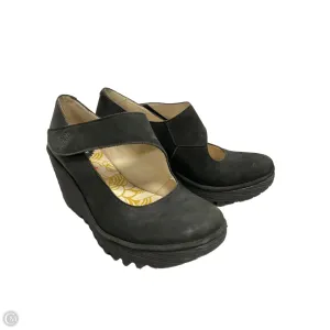 Shoes Heels Wedge By Fly London In Black, Size: 7.5