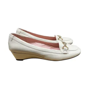 Shoes Heels Wedge By Taryn Rose In Cream, Size:9.5