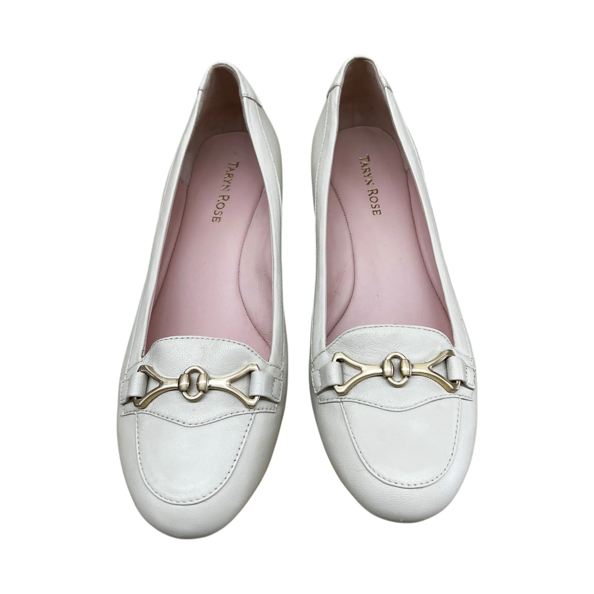 Shoes Heels Wedge By Taryn Rose In Cream, Size:9.5