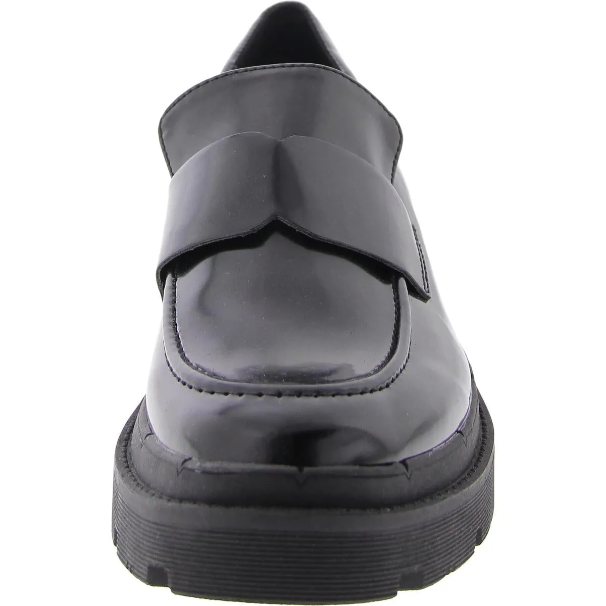 Shout  Womens Leather Slip On Loafers