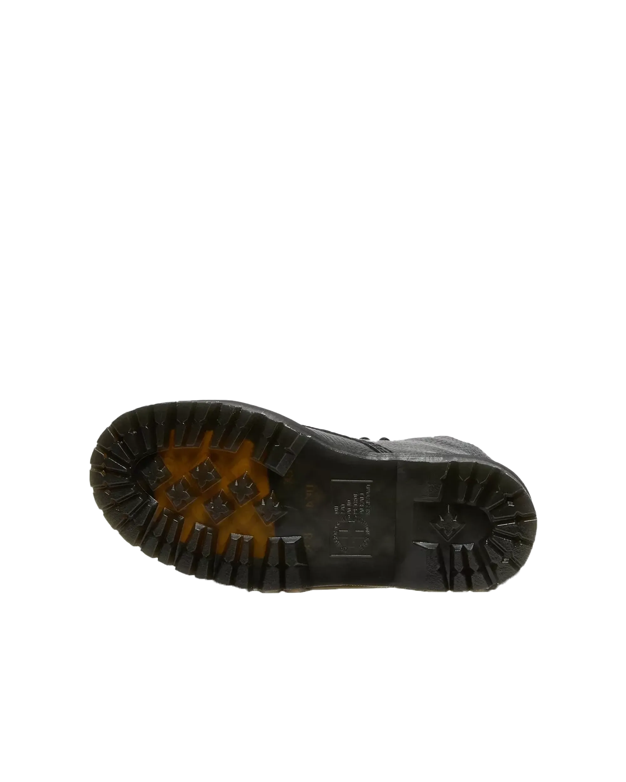 Sinclair Milled Nappa Leather Platform Boots in Black Milled Napa