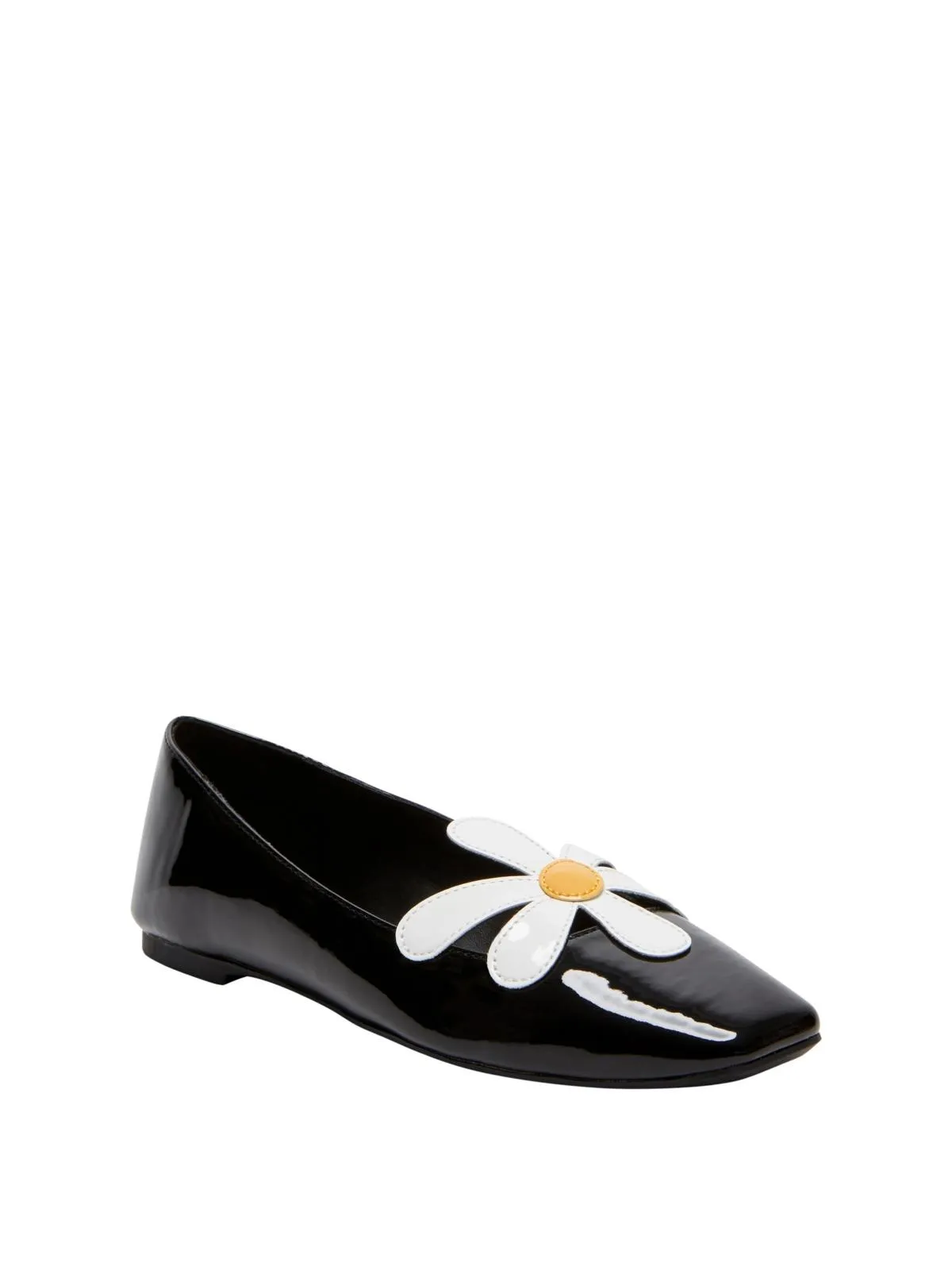 The Evie Daisy Womens Floral Print Patent Loafers